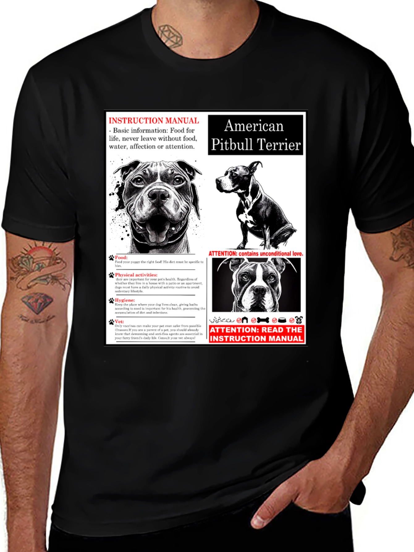 American Pitbull Terrier Manual T-Shirt