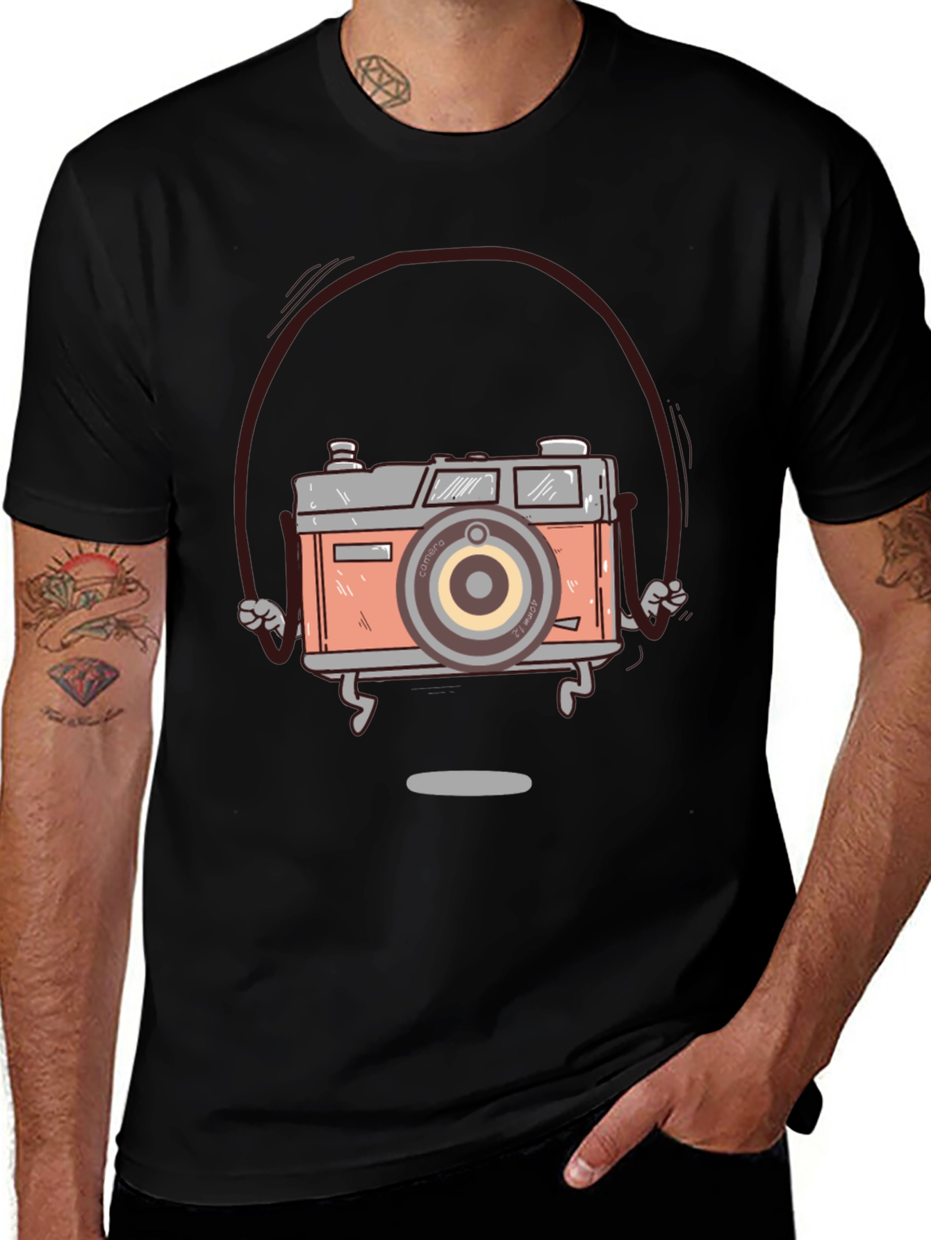 Variant 9 of Vintage Camera Graphic Tee - Cool Retro Style