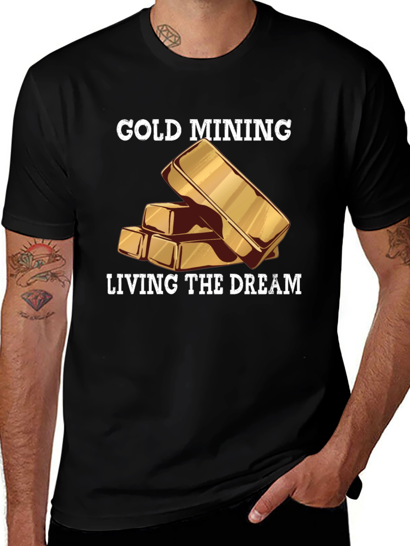 Variant 22 of Gold Mining Living the Dream T-Shirt