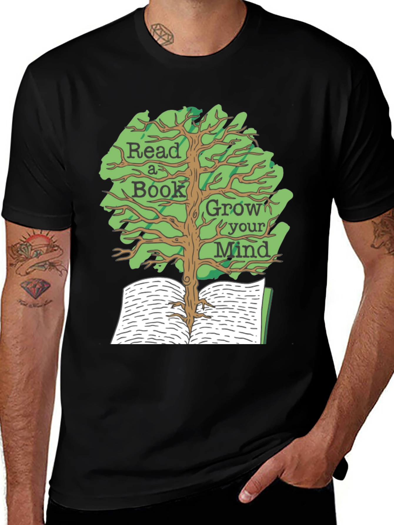 Variant 8 of Read A Book Grow Your Mind T-Shirt