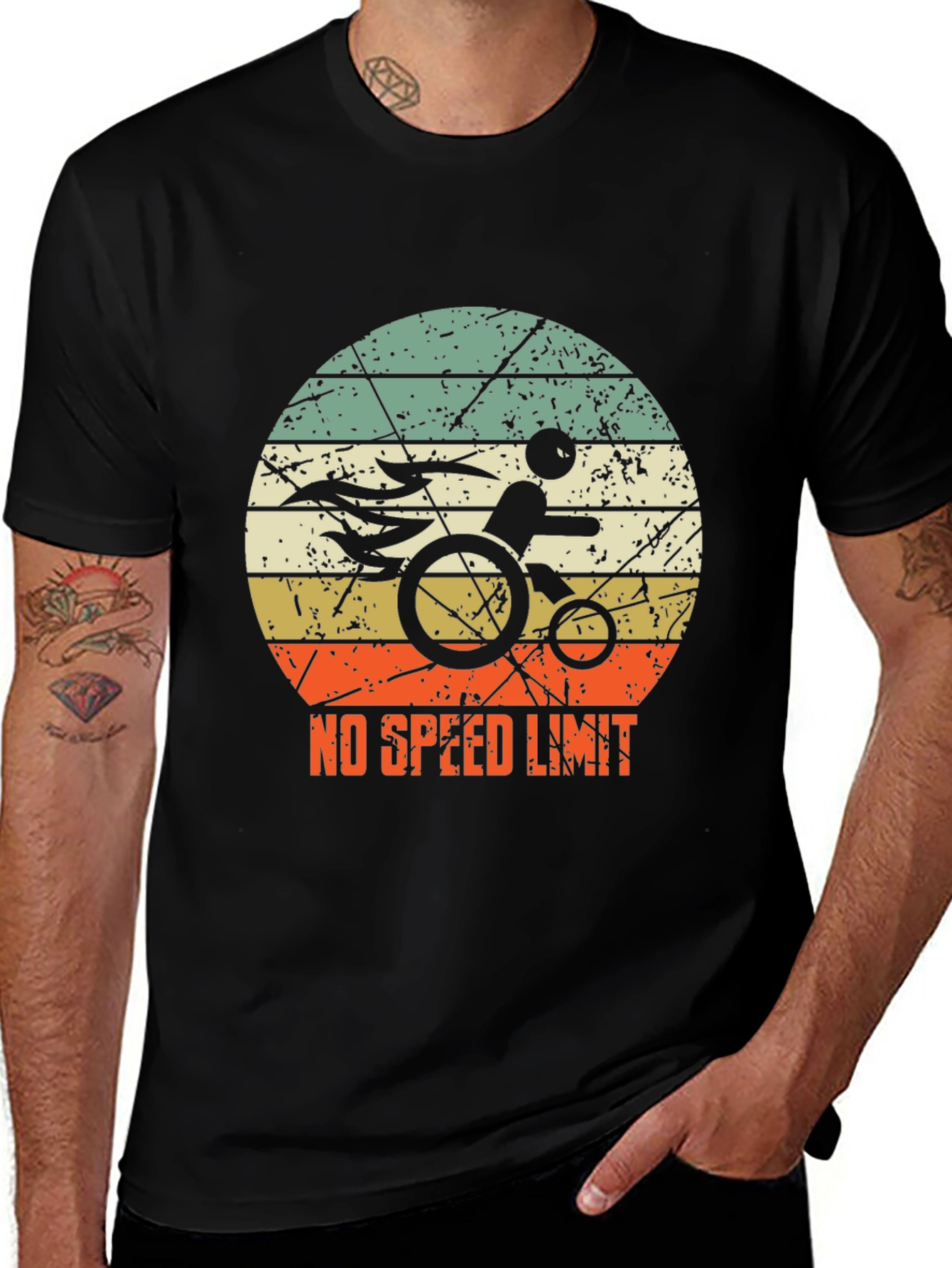 Variant 23 of No Speed Limit Wheelchair T-Shirt