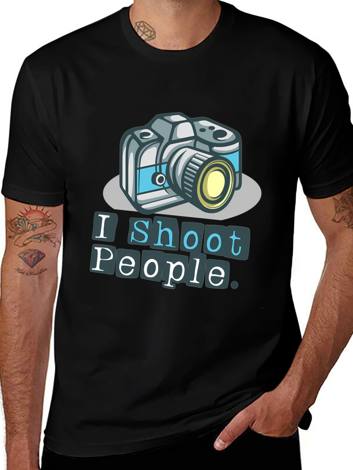 Variant 20 of I Shoot People Camera Graphic T-Shirt