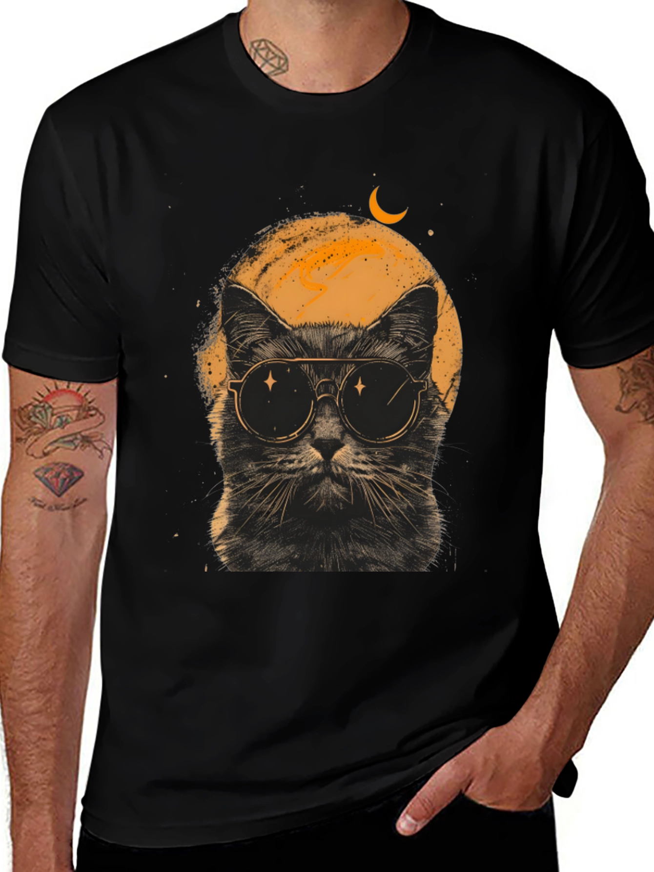 Variant 25 of Cool Cat in Sunglasses Graphic T-Shirt