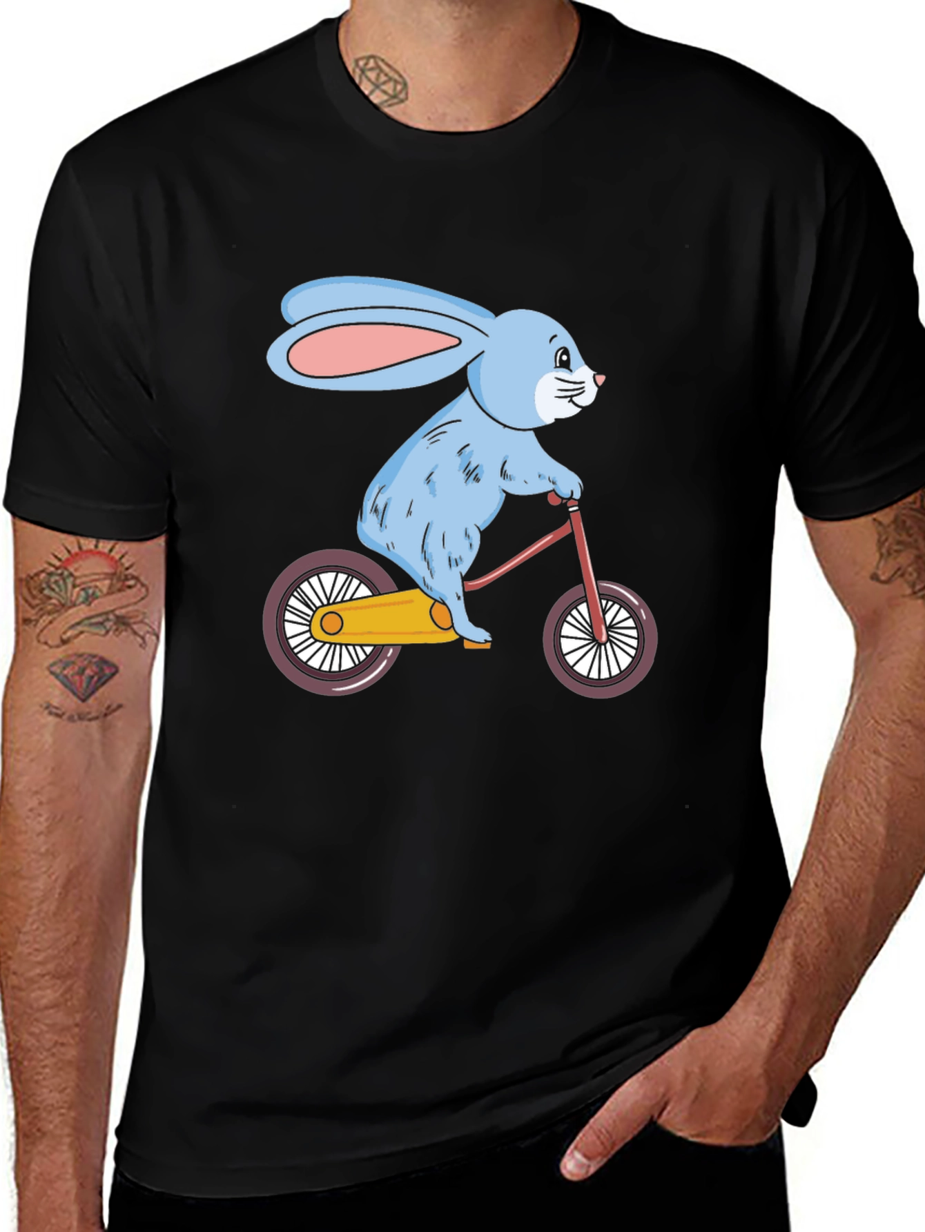 Variant 28 of Bunny on Bike Graphic T-Shirt