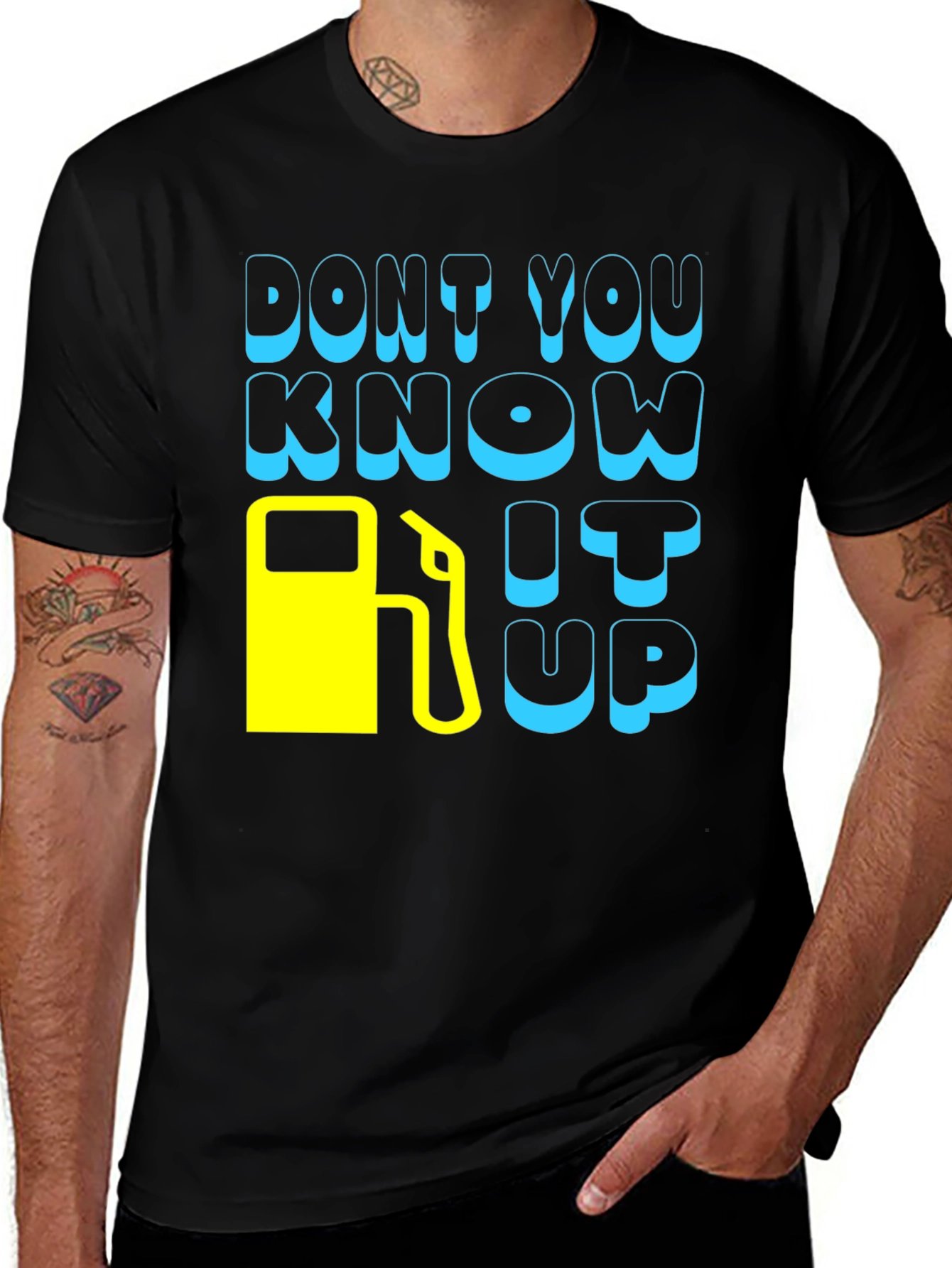 Variant 28 of Don't You Know It Up Black Graphic T-Shirt
