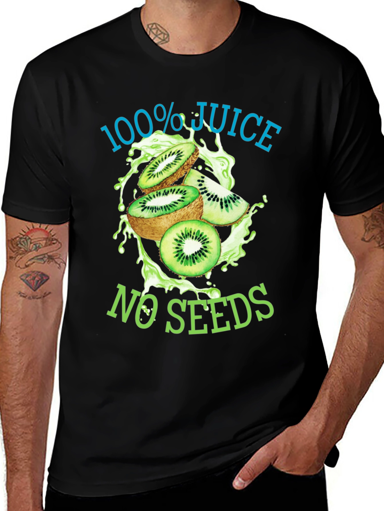 Kiwi Juice Graphic T-Shirt - No Seeds