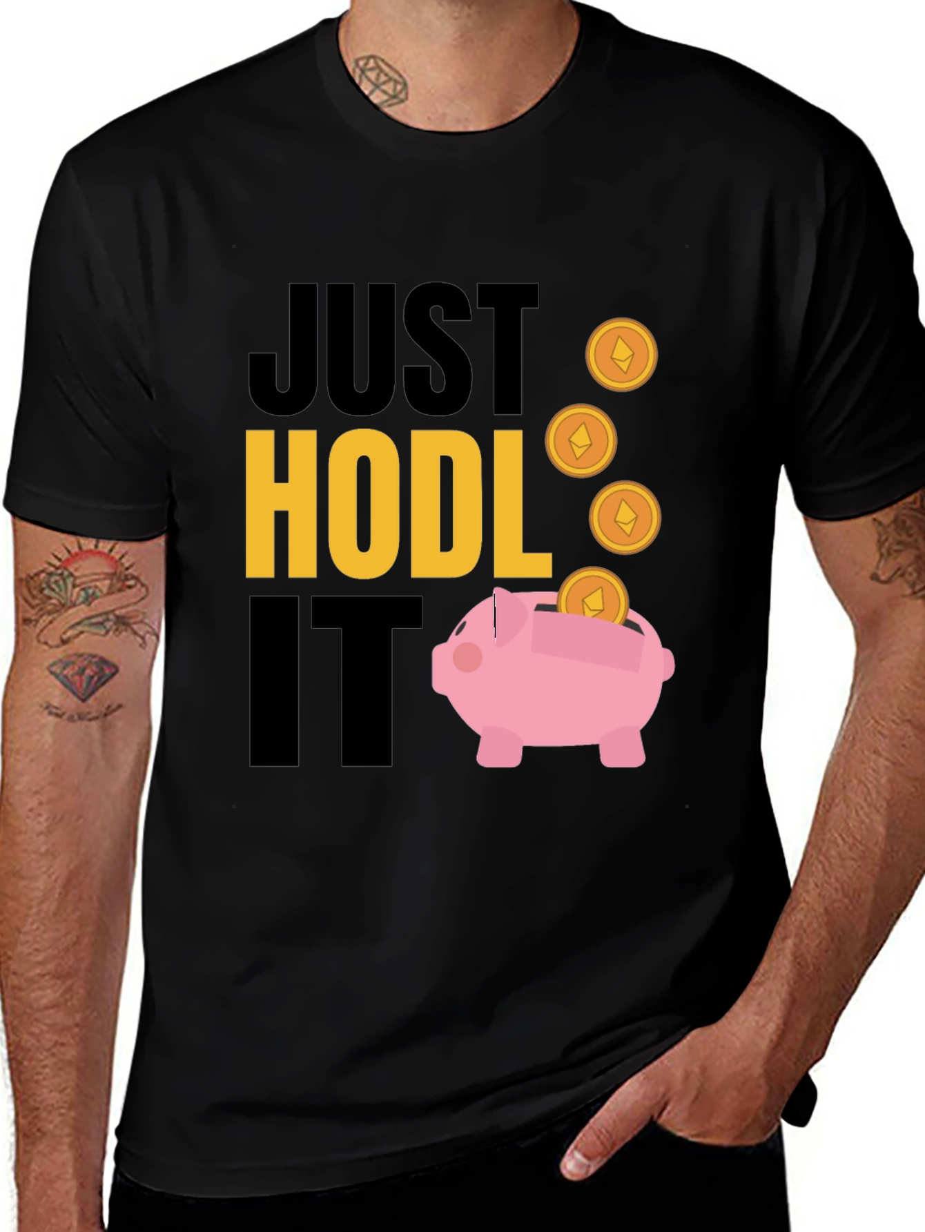 Variant 22 of Just Hodl It Crypto T-Shirt