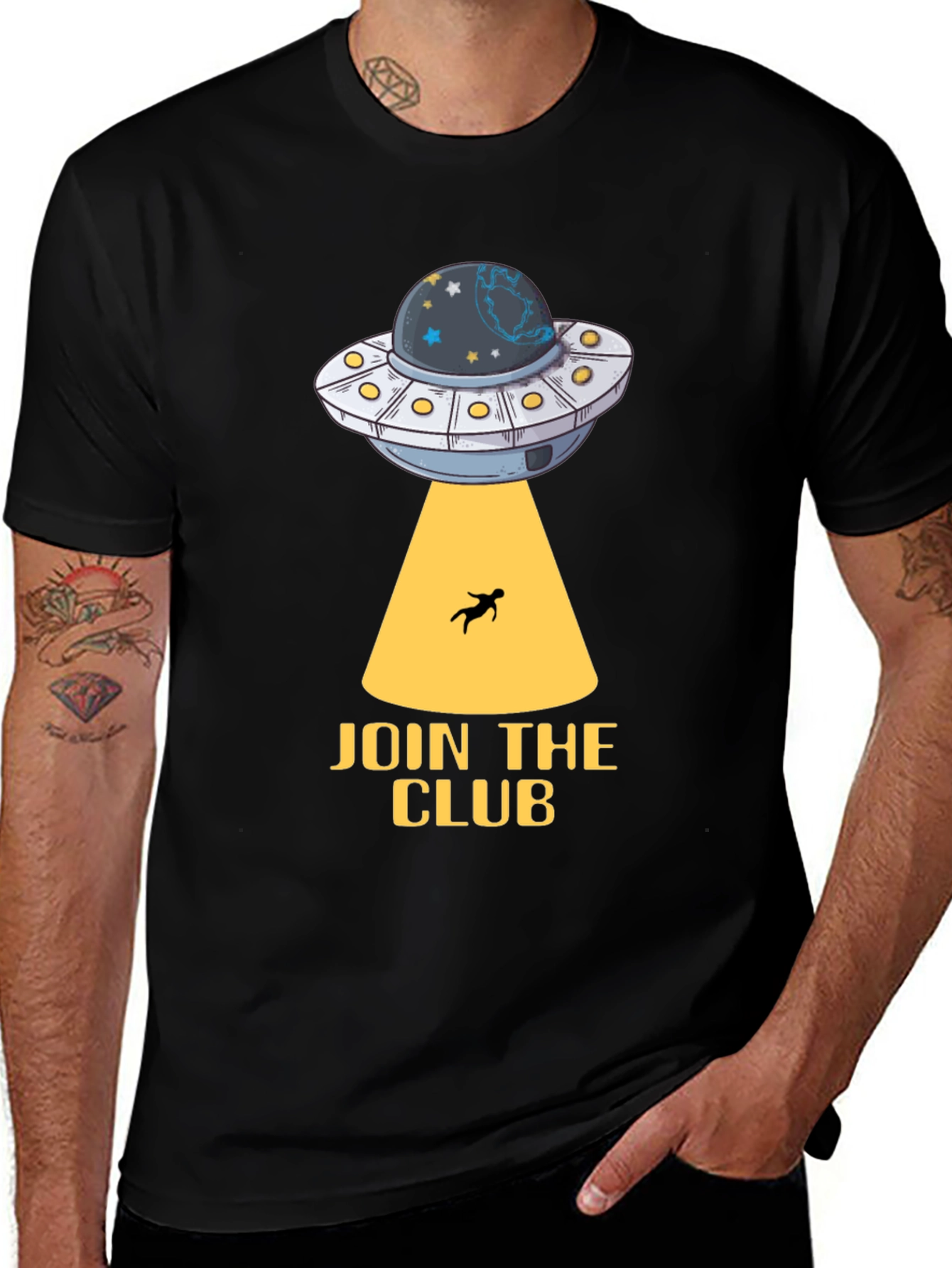 UFO Abduction Club Graphic T-Shirt