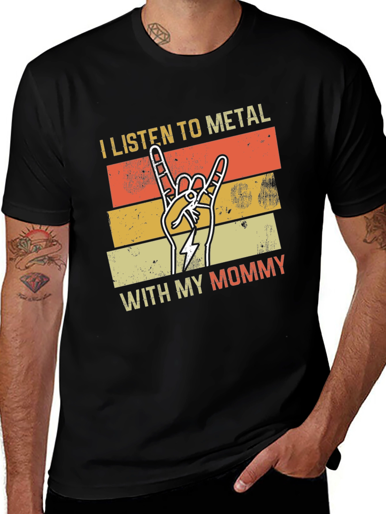 Variant 6 of I Listen To Metal With My Mommy T-Shirt