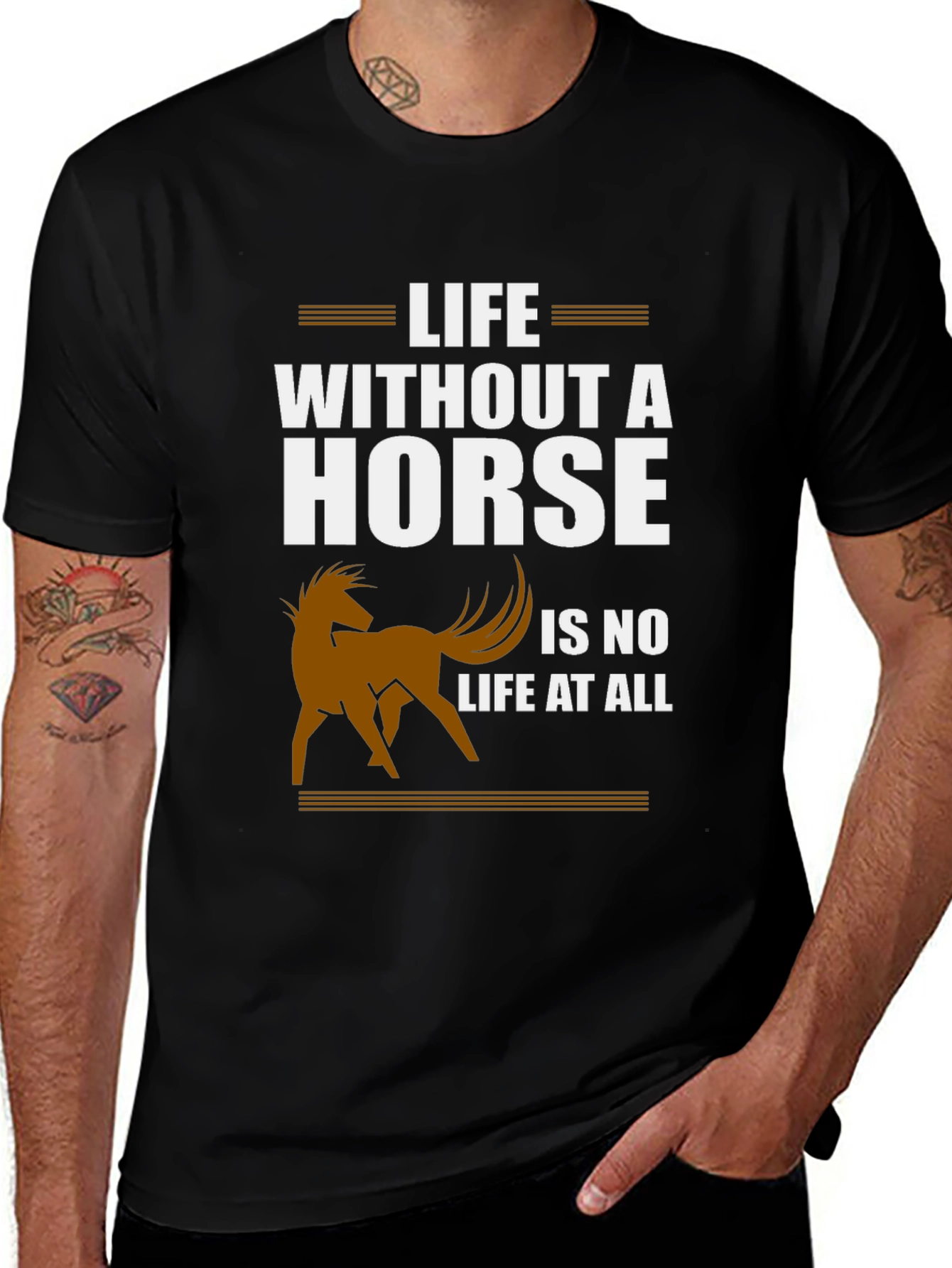 Variant 27 of Life Without a Horse T-Shirt