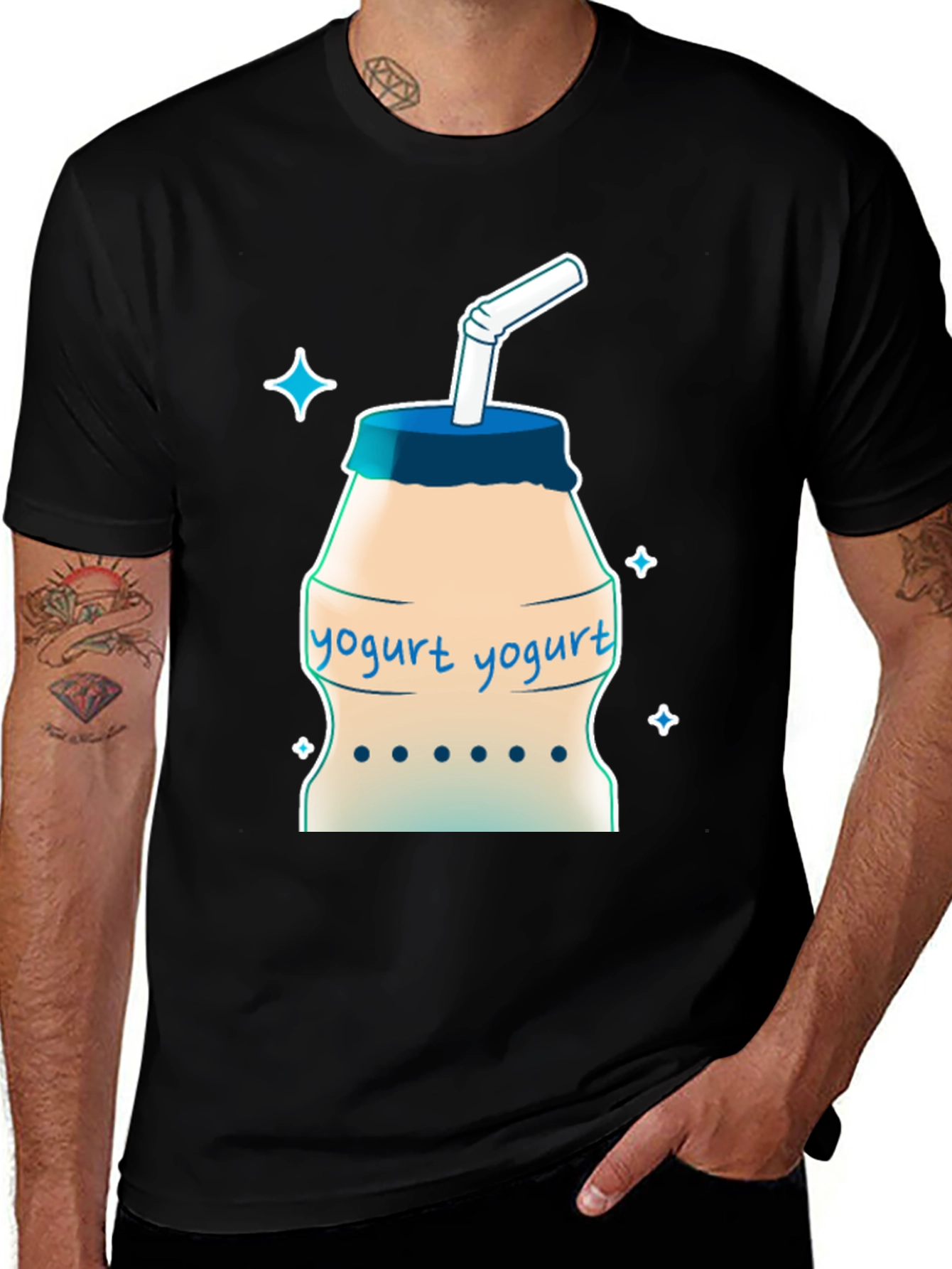 Variant 28 of Yogurt Drink T-Shirt - Cool Graphic Tee