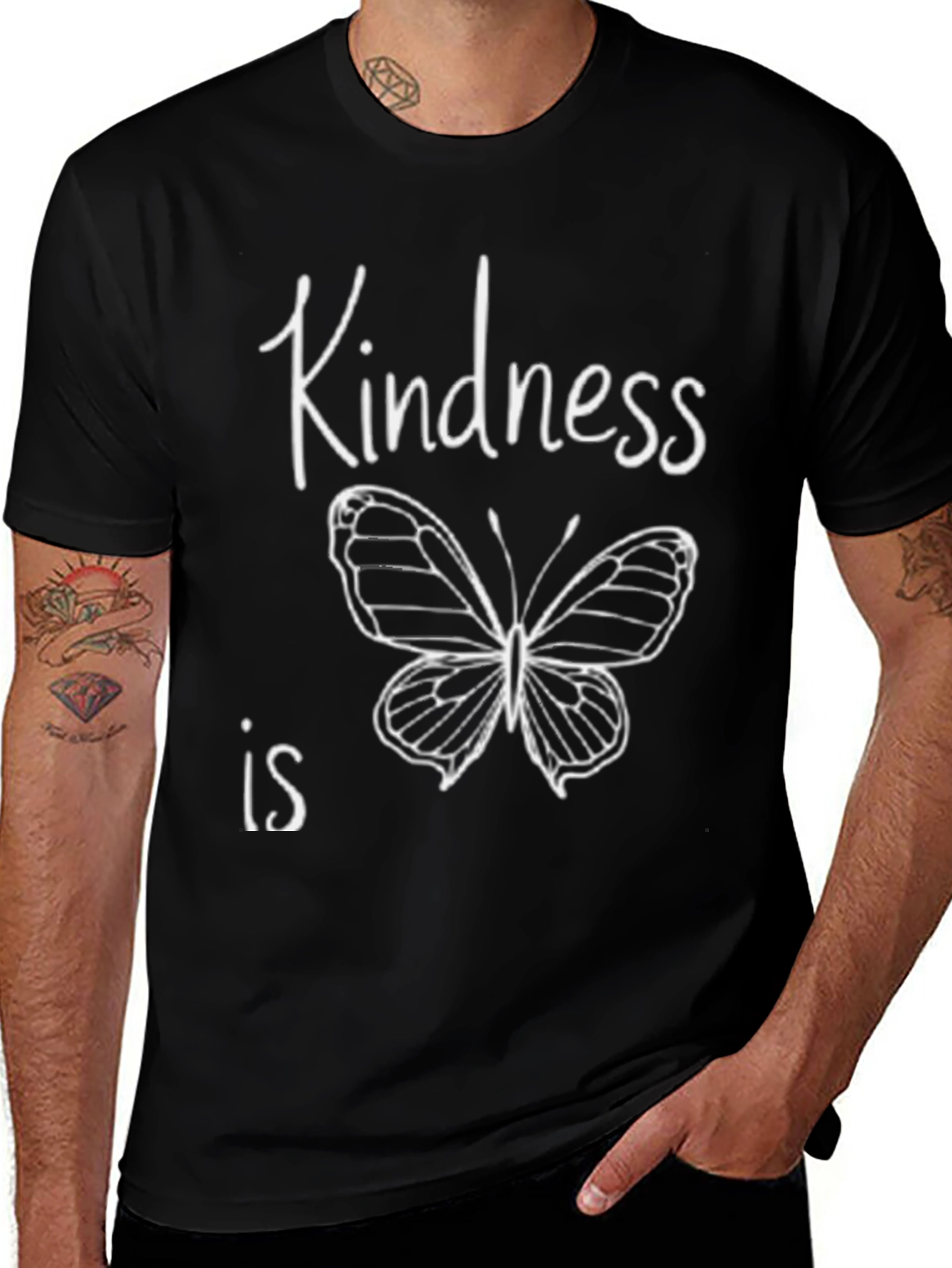 Variant 9 of Kindness Butterfly Graphic Tee