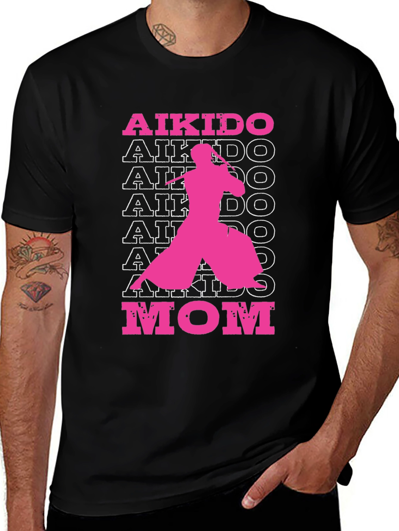 Aikido Mom Graphic T-Shirt - Black
