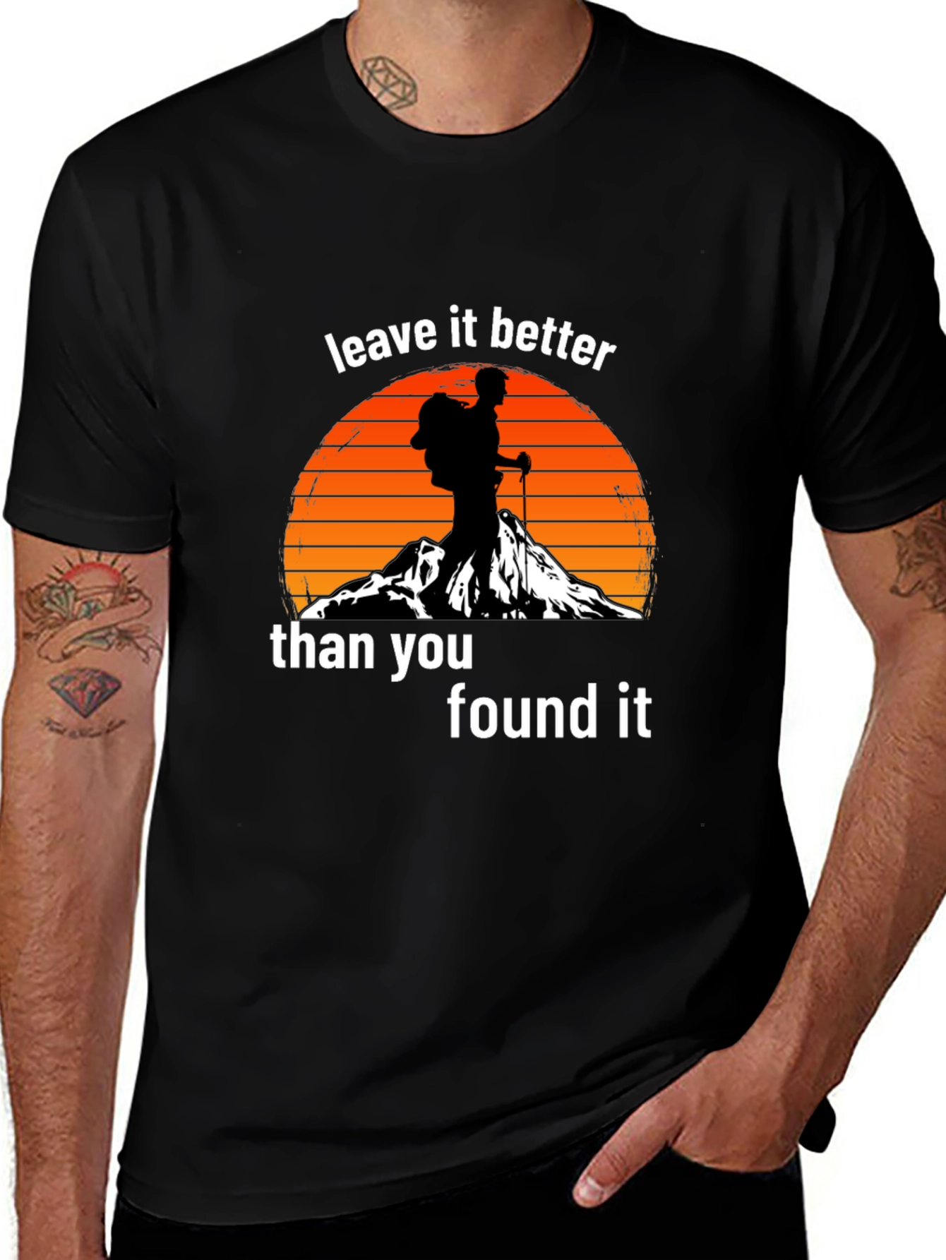 Variant 19 of Leave It Better Hiking Graphic Tee