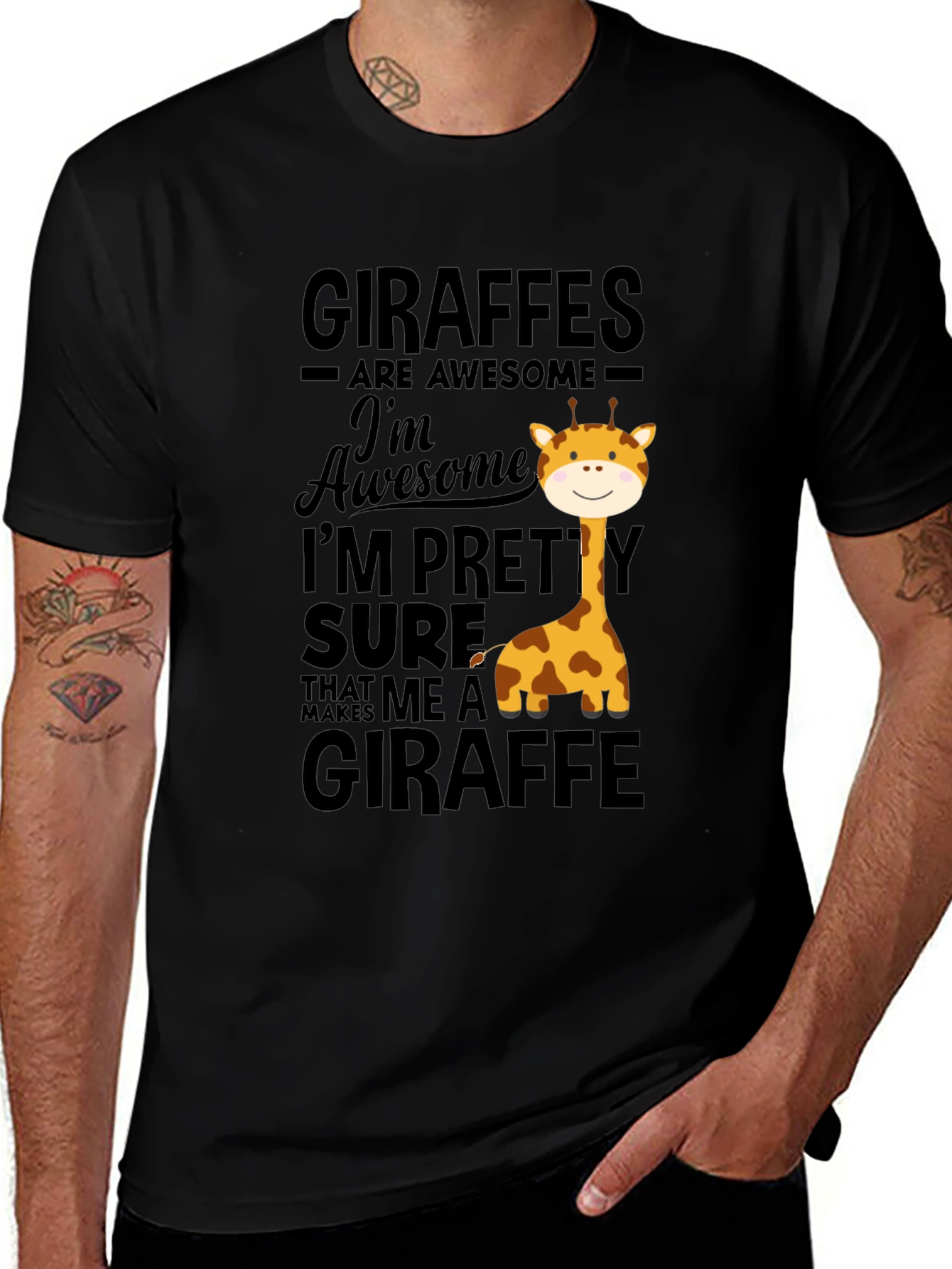 Variant 16 of Giraffe Lover T-Shirt - Awesome Giraffes Tee