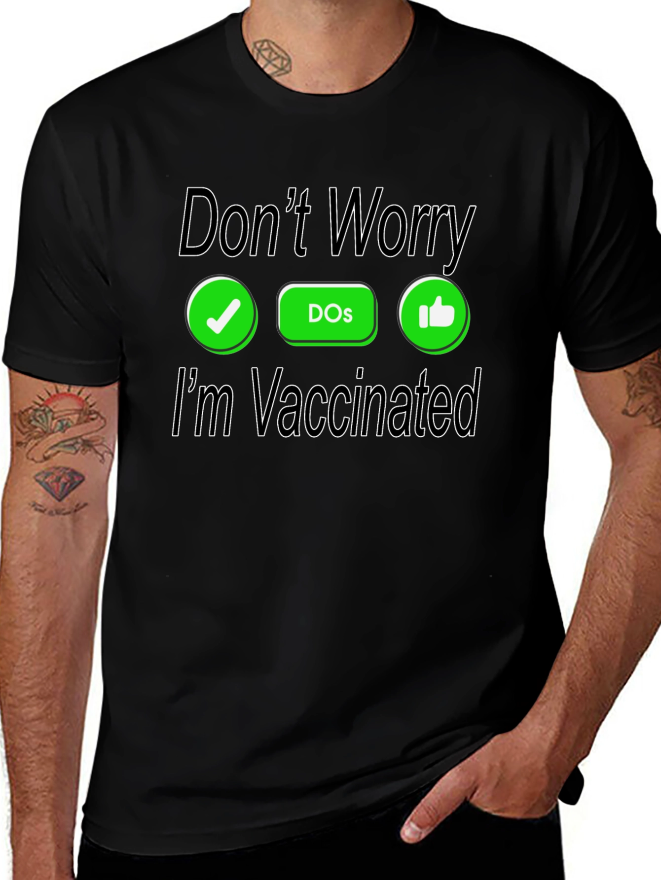 Variant 10 of Don't Worry, I'm Vaccinated T-Shirt