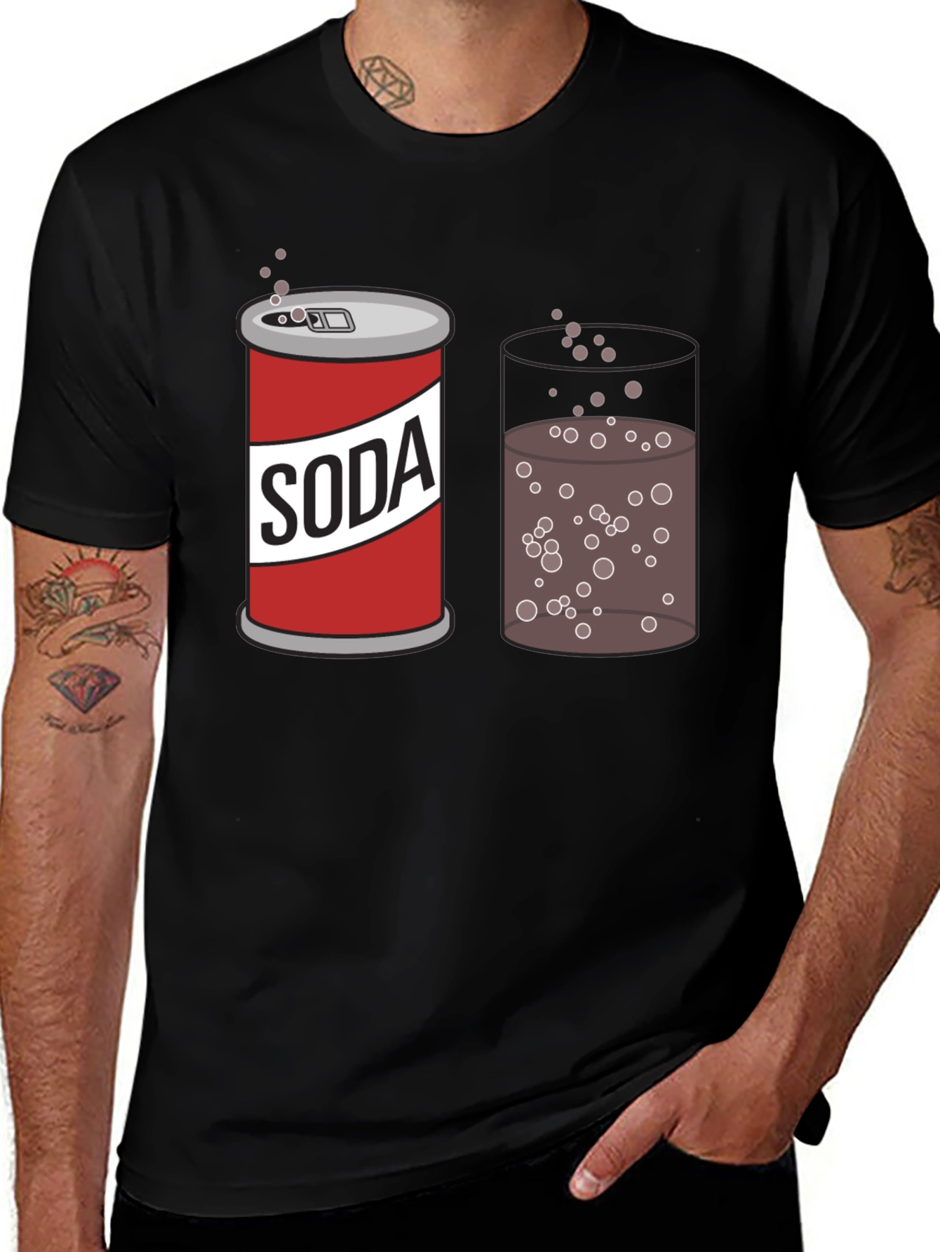 Variant 12 of Soda Can & Glass Graphic Tee
