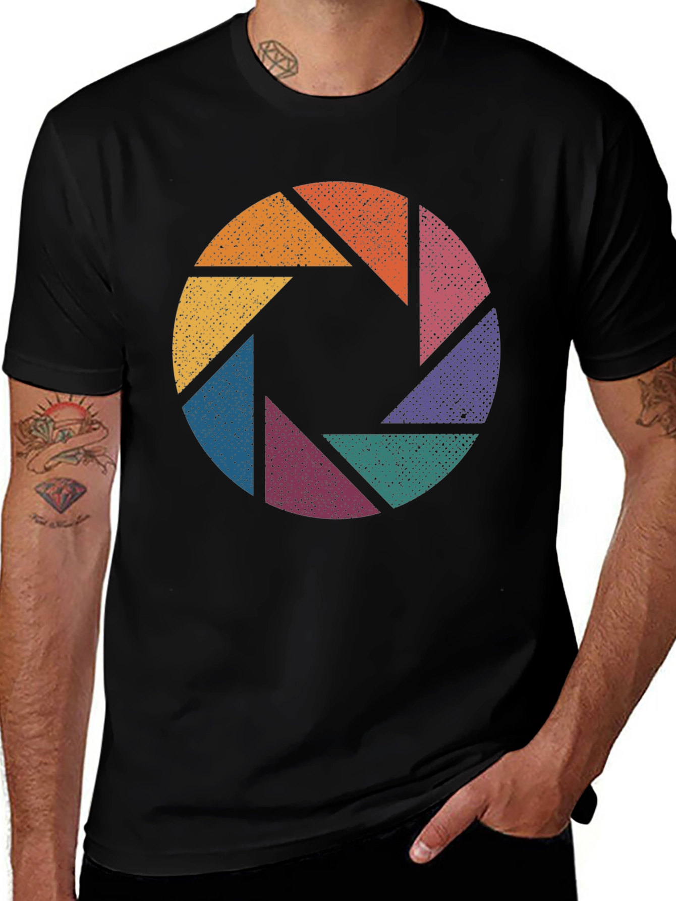 Variant 24 of Retro Camera Aperture Graphic Tee - Photography Lover Shirt