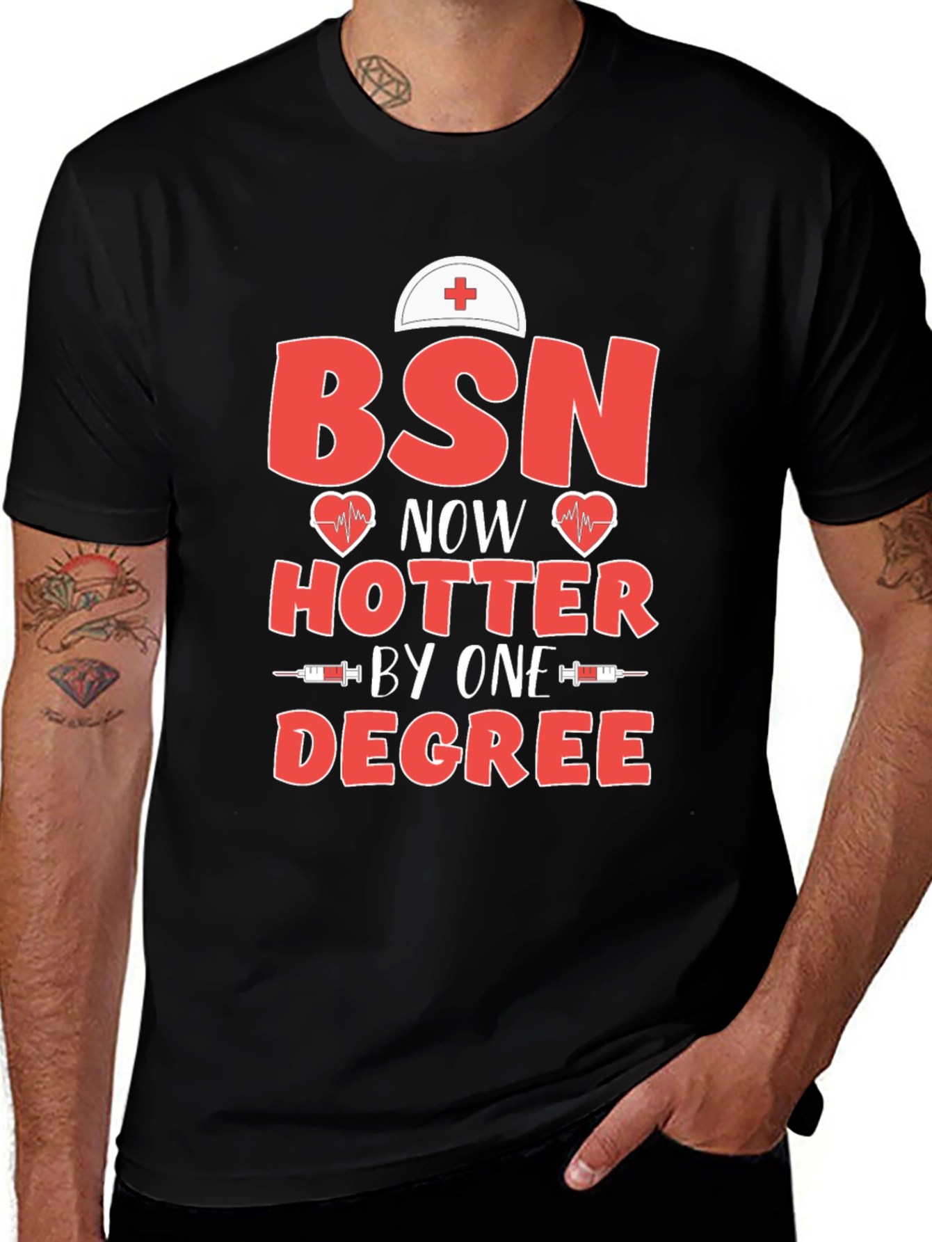 Variant 10 of BSN Now Hotter Degree Nurse T-Shirt