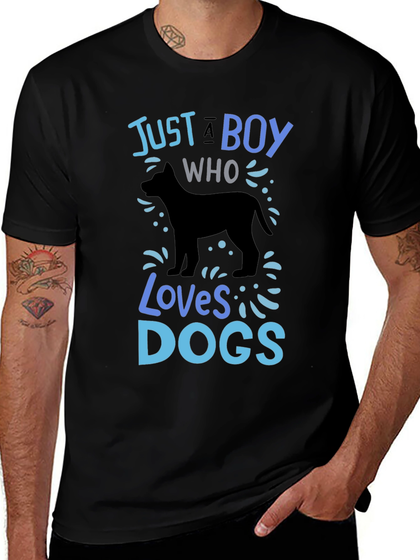 Variant 8 of Boy Who Loves Dogs Graphic Tee