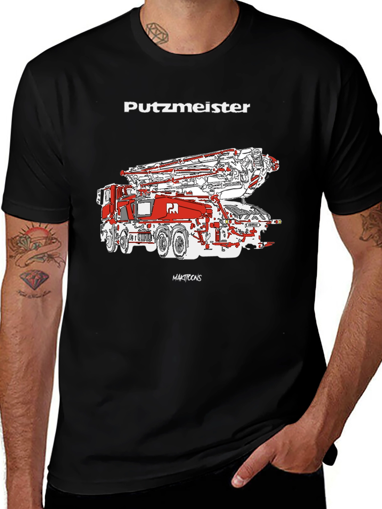 Putzmeister Truck Tee - Concrete Pump T-Shirt