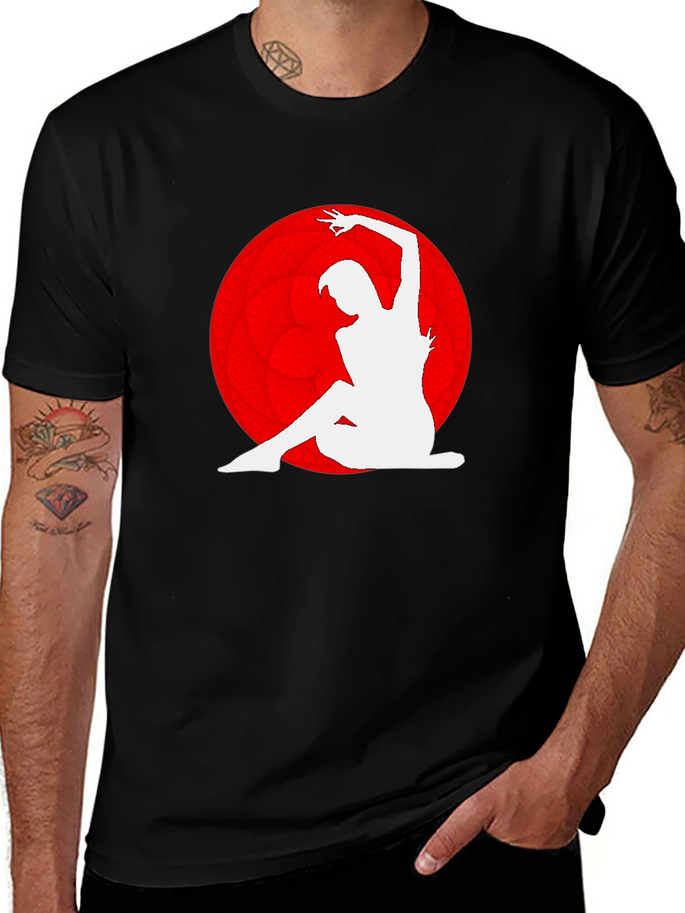 Variant 8 of Silhouette Dance Graphic Print T-Shirt