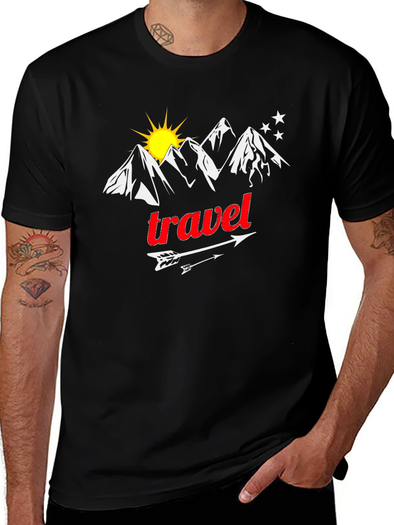 Variant 5 of Travel T-Shirt: Mountain Adventure Design