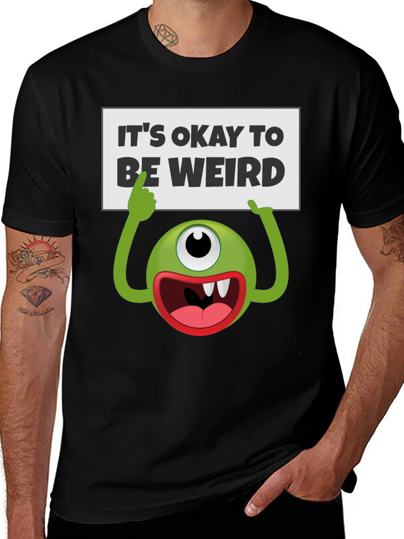 Variant 21 of It's Okay To Be Weird Graphic Tee