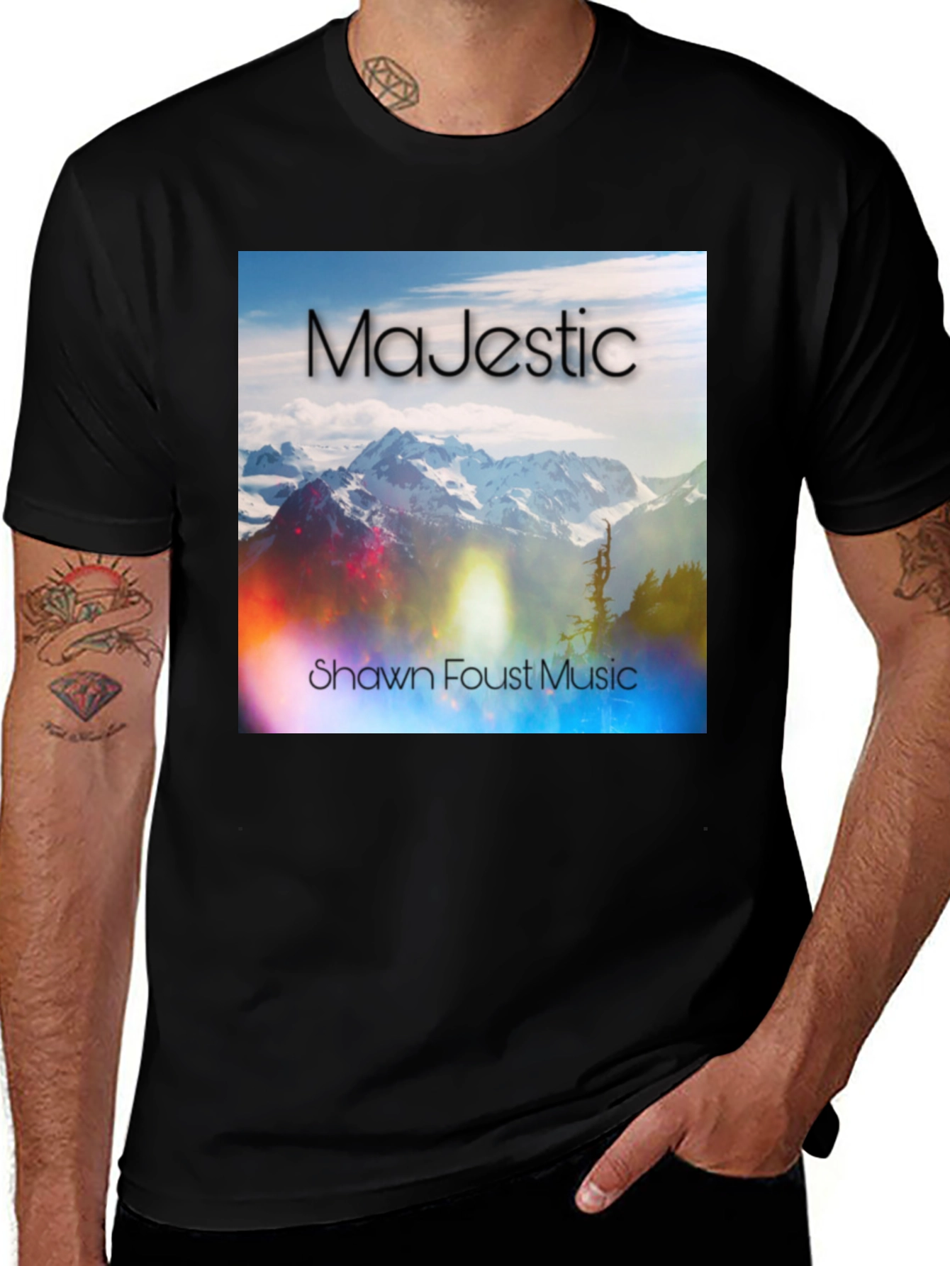 Variant 24 of Majestic Mountain Scene Graphic T-Shirt