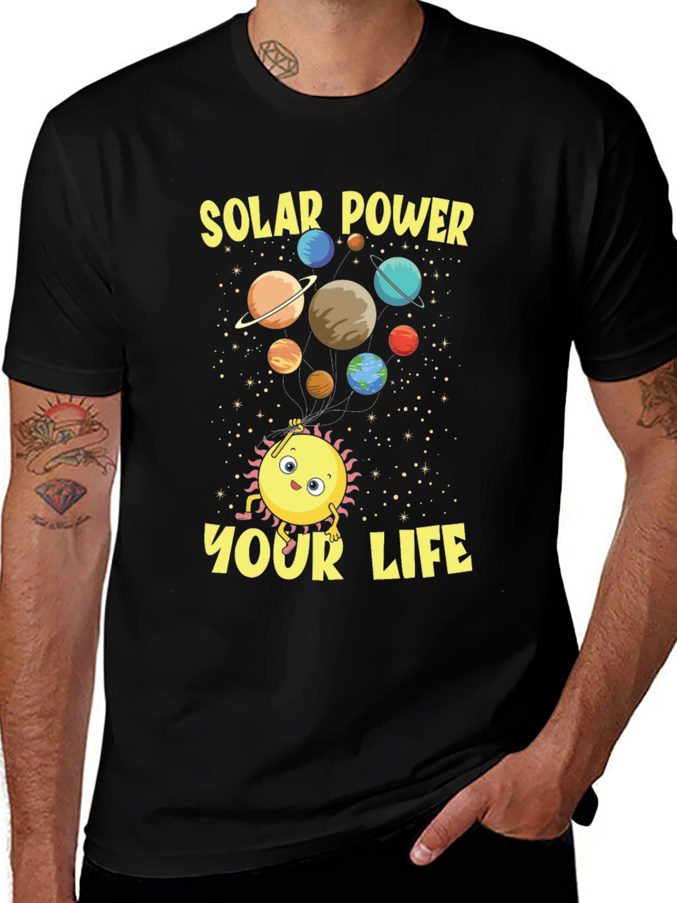 Solar Power Your Life Graphic T-Shirt