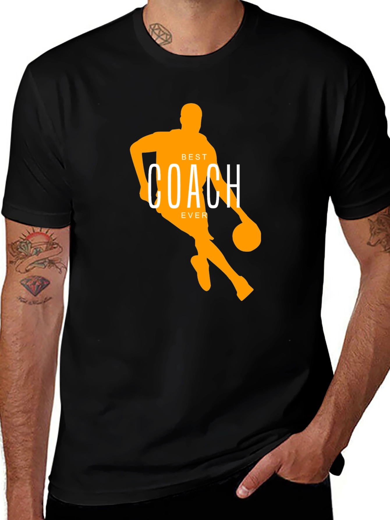 Variant 4 of Best Coach Ever Basketball T-Shirt