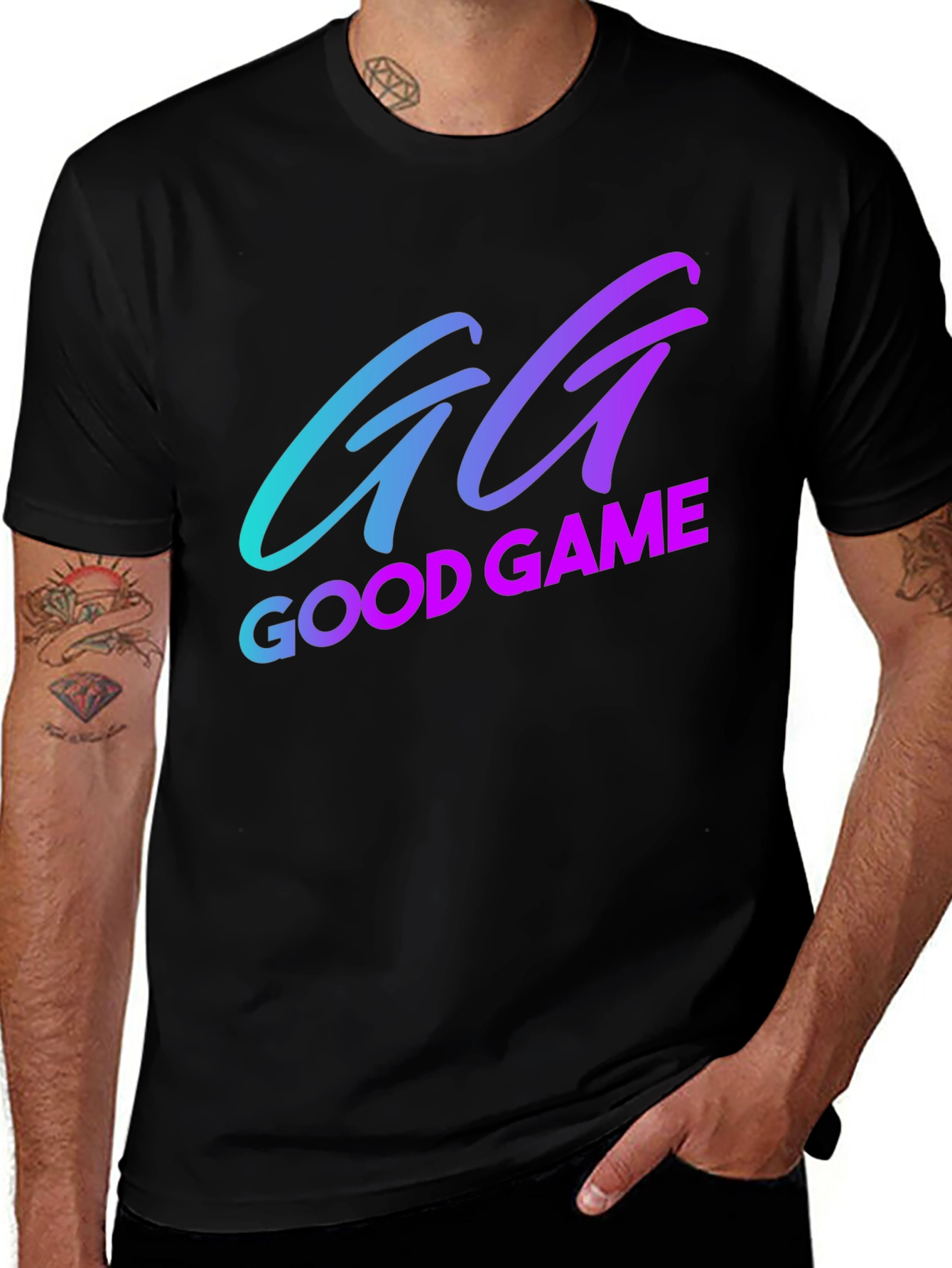 Variant 15 of GG Good Game Graphic T-Shirt - Soft Cotton Blend