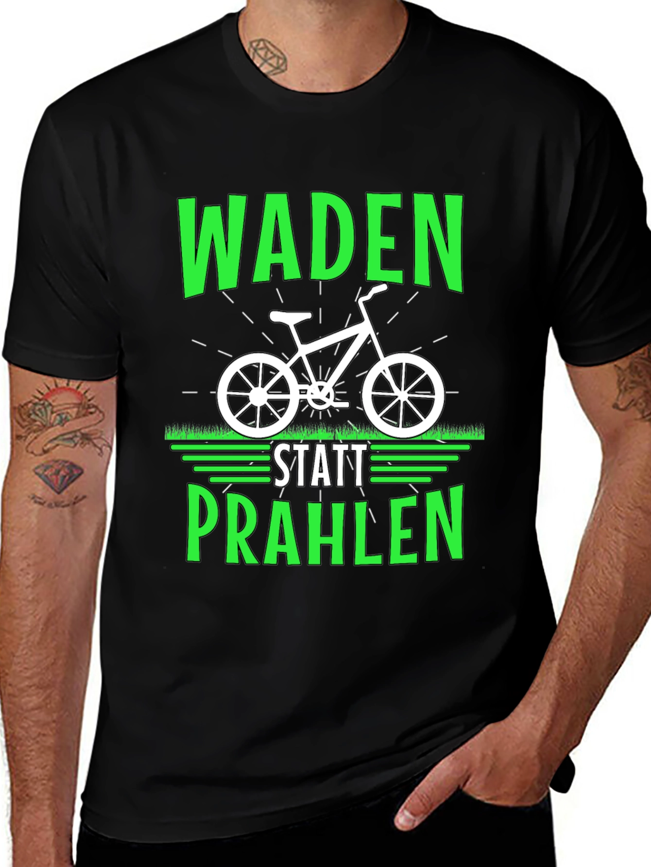 Variant 10 of Waden Statt Prahlen Cycling T-Shirt