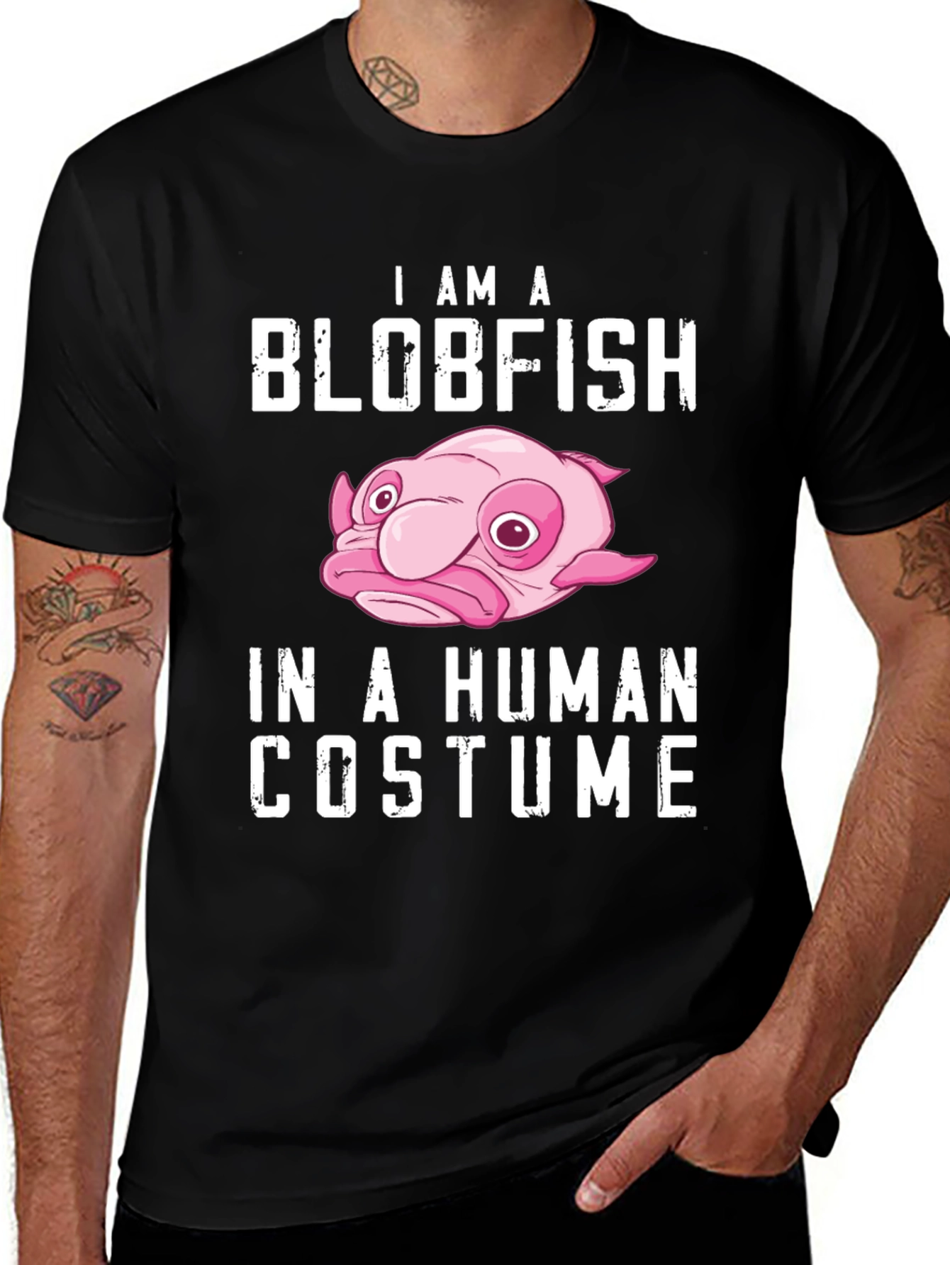 Variant 25 of Blobfish in Human Costume T-Shirt