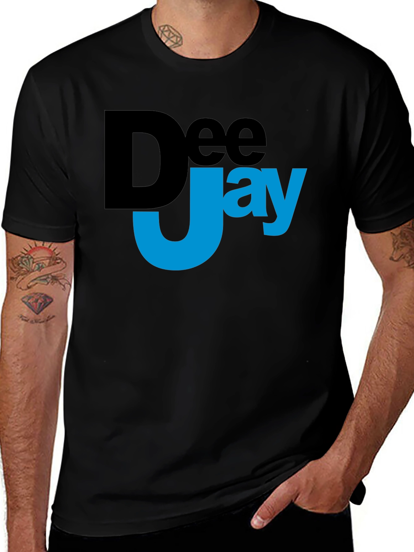 Variant 28 of DeeJay Graphic Black T-Shirt
