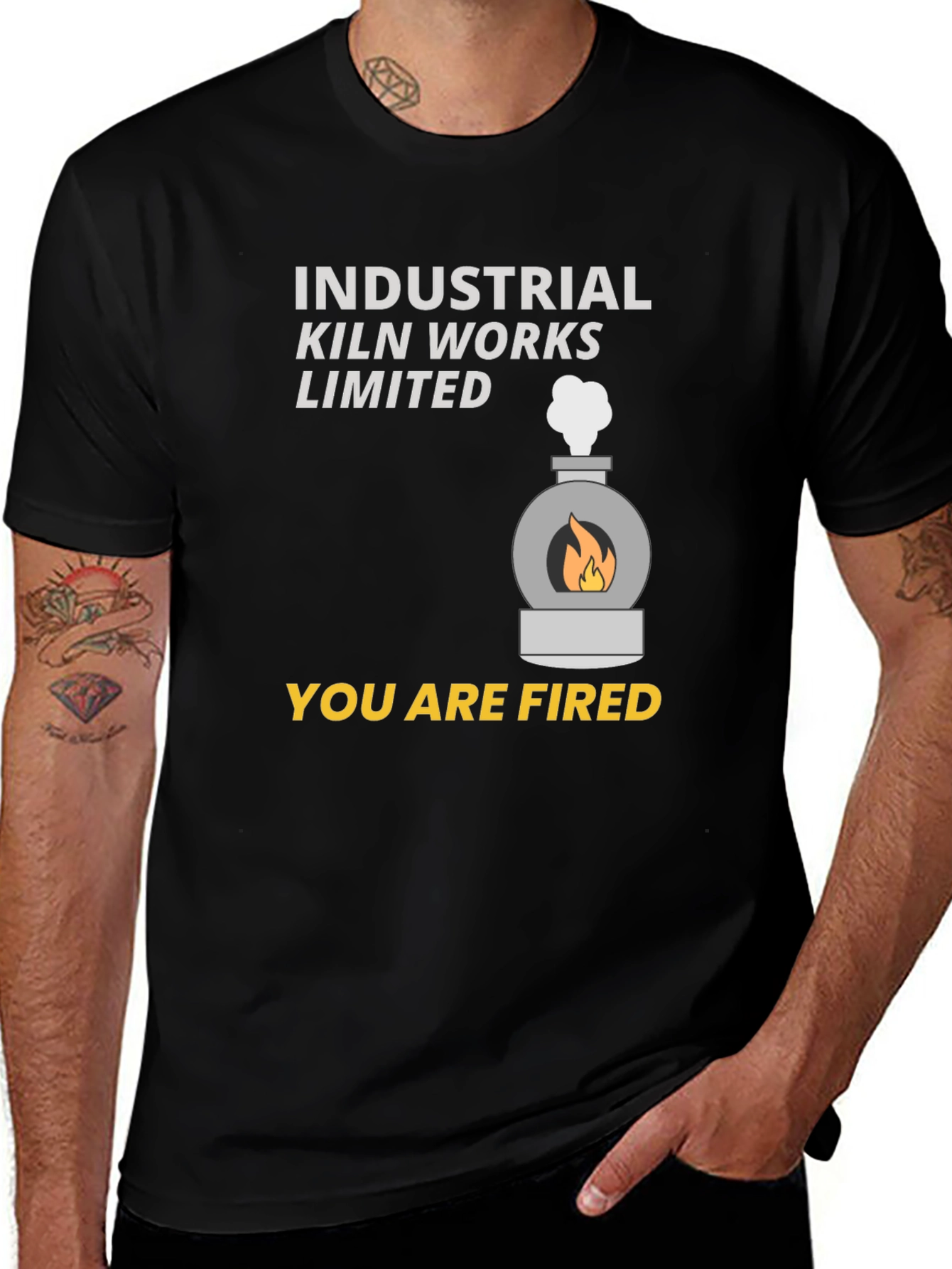 Variant 15 of Industrial Kiln Works Limited - You Are Fired T-Shirt