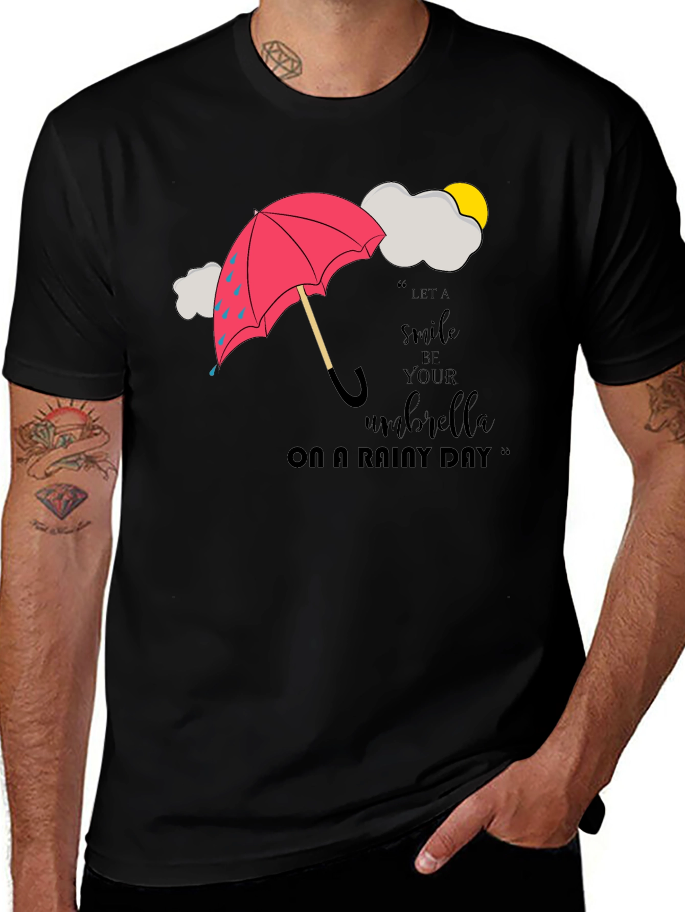 Variant 7 of Smile Umbrella Graphic T-Shirt