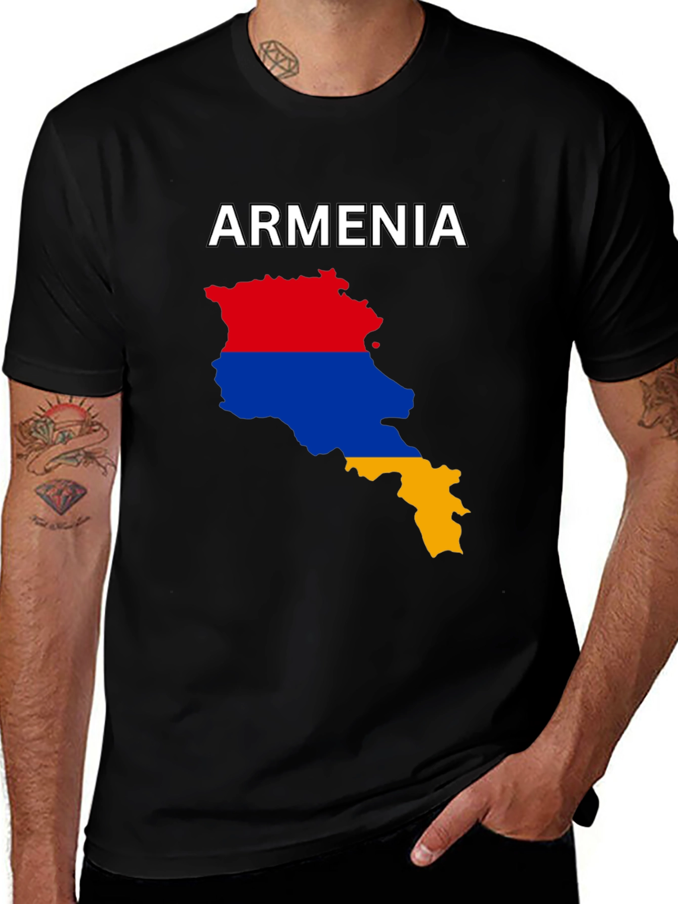 Armenia Flag Map T-Shirt - Show Your Pride!