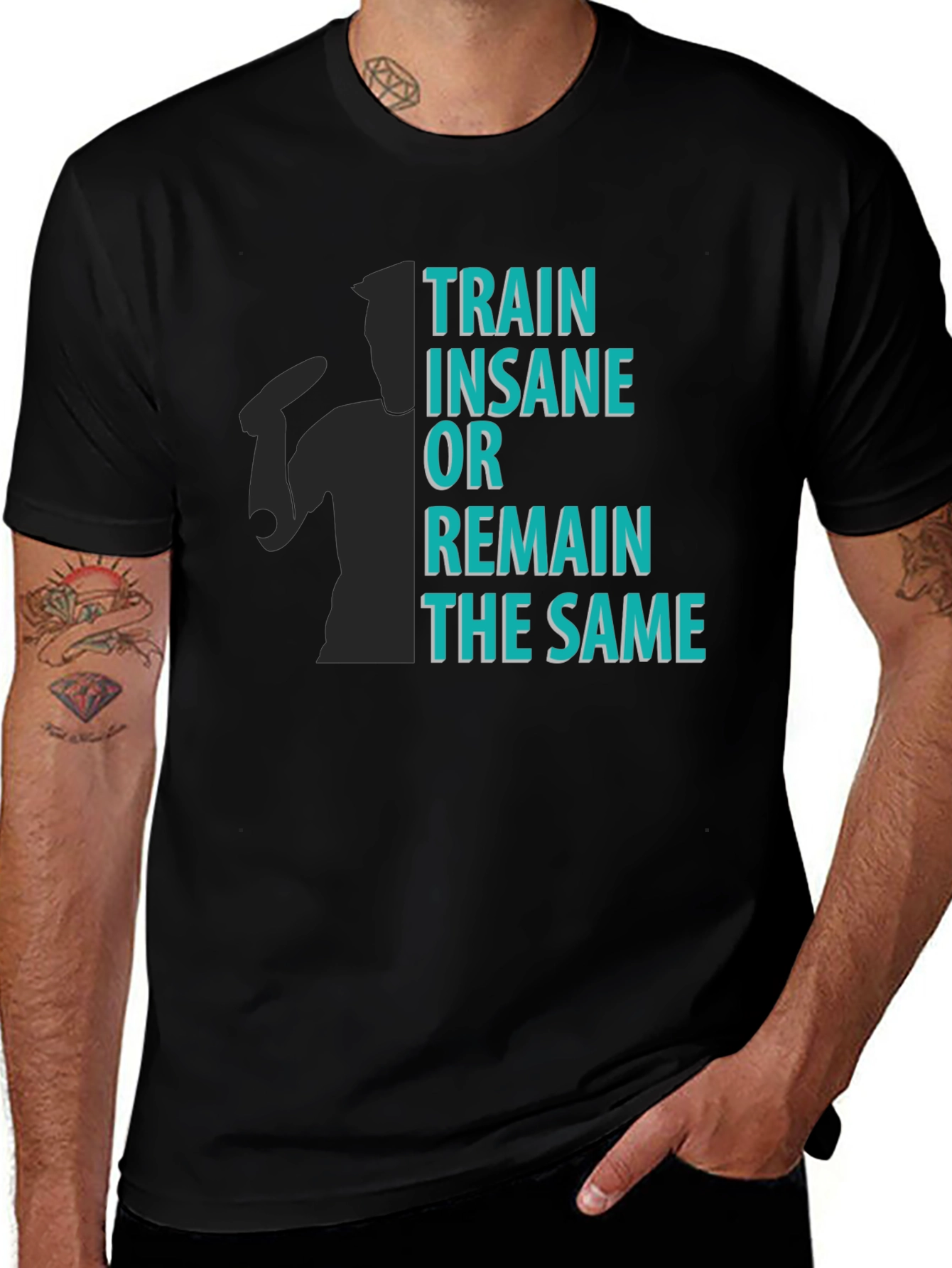Variant 27 of Train Insane Fitness T-Shirt