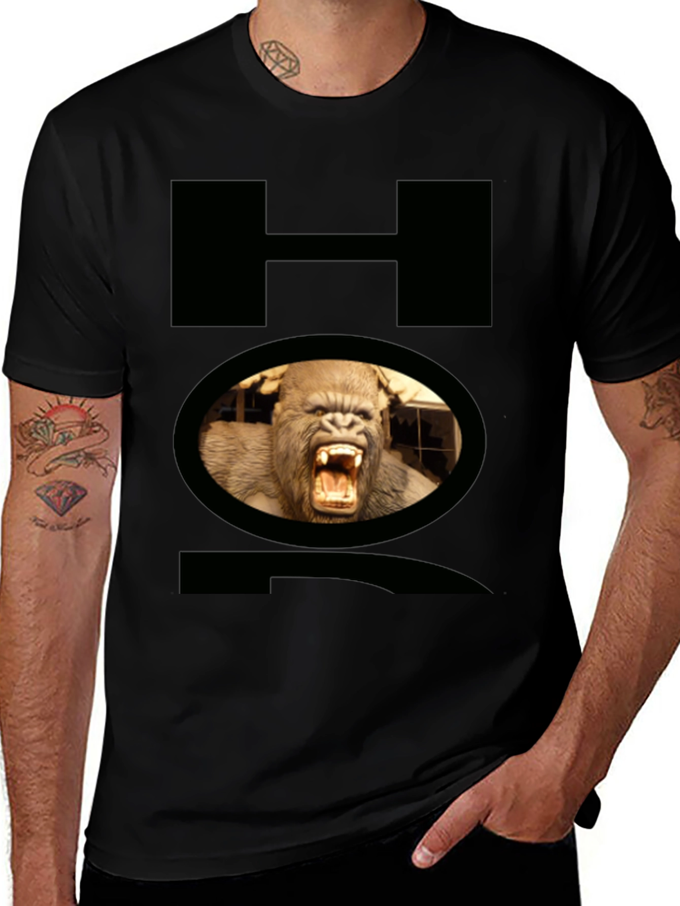 Variant 23 of King Kong Graphic Black T-Shirt