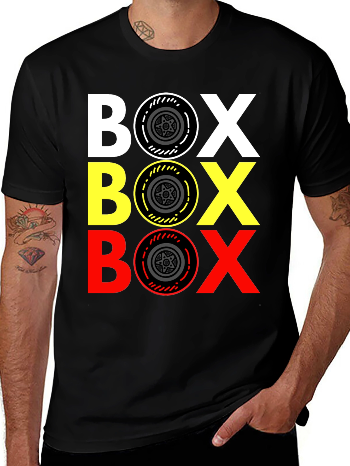 Variant 9 of Box Formula Racing Graphic T-Shirt