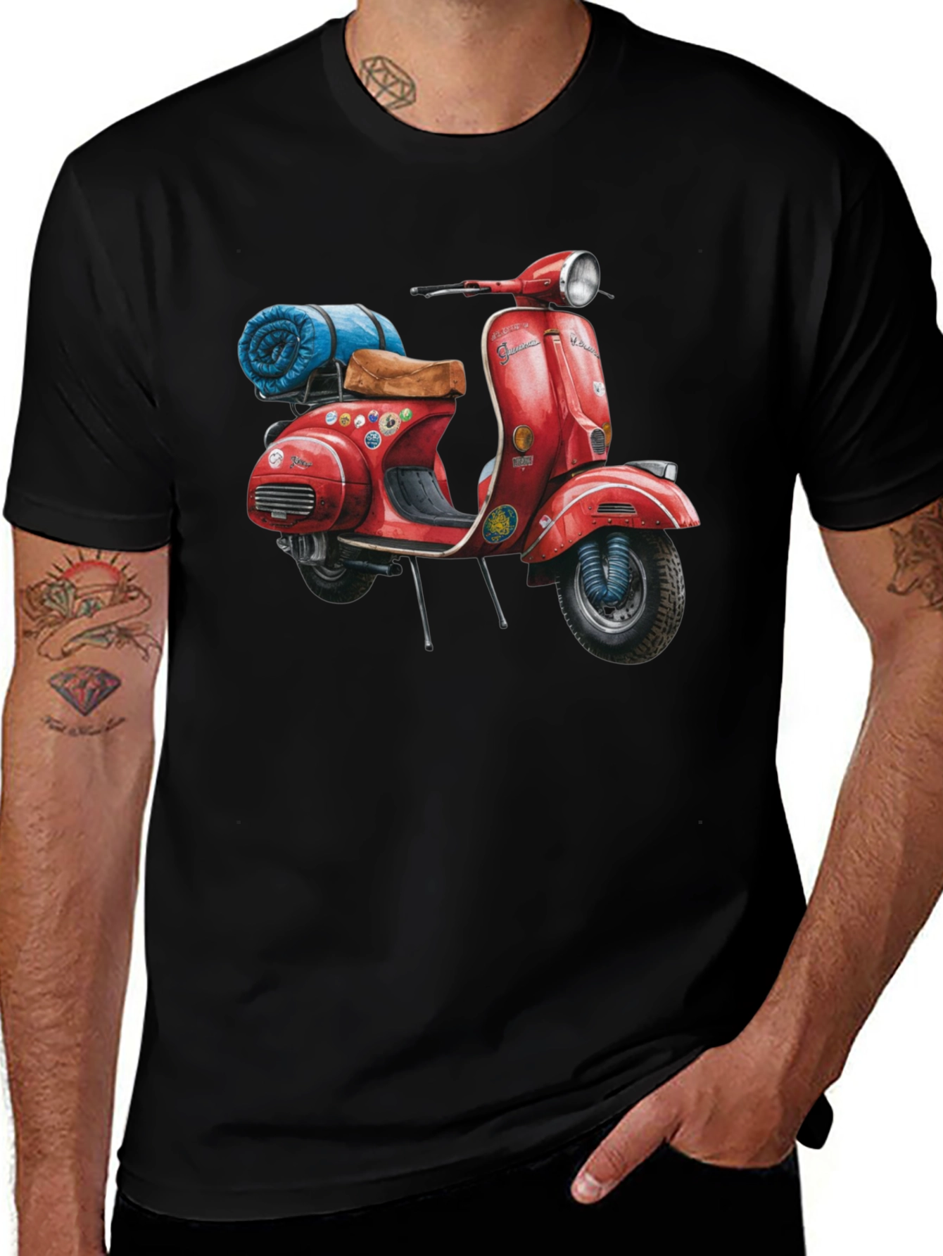 Vintage Vespa Scooter Graphic T-Shirt