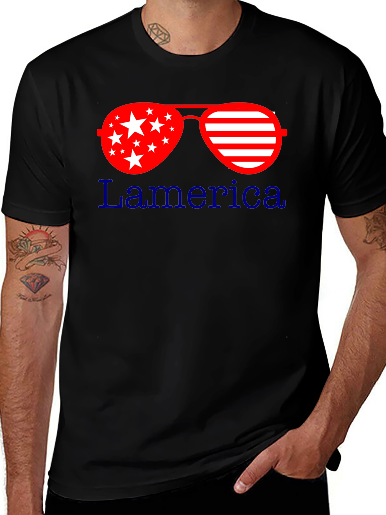 Patriotic Sunglasses T-Shirt: Lamerica Design
