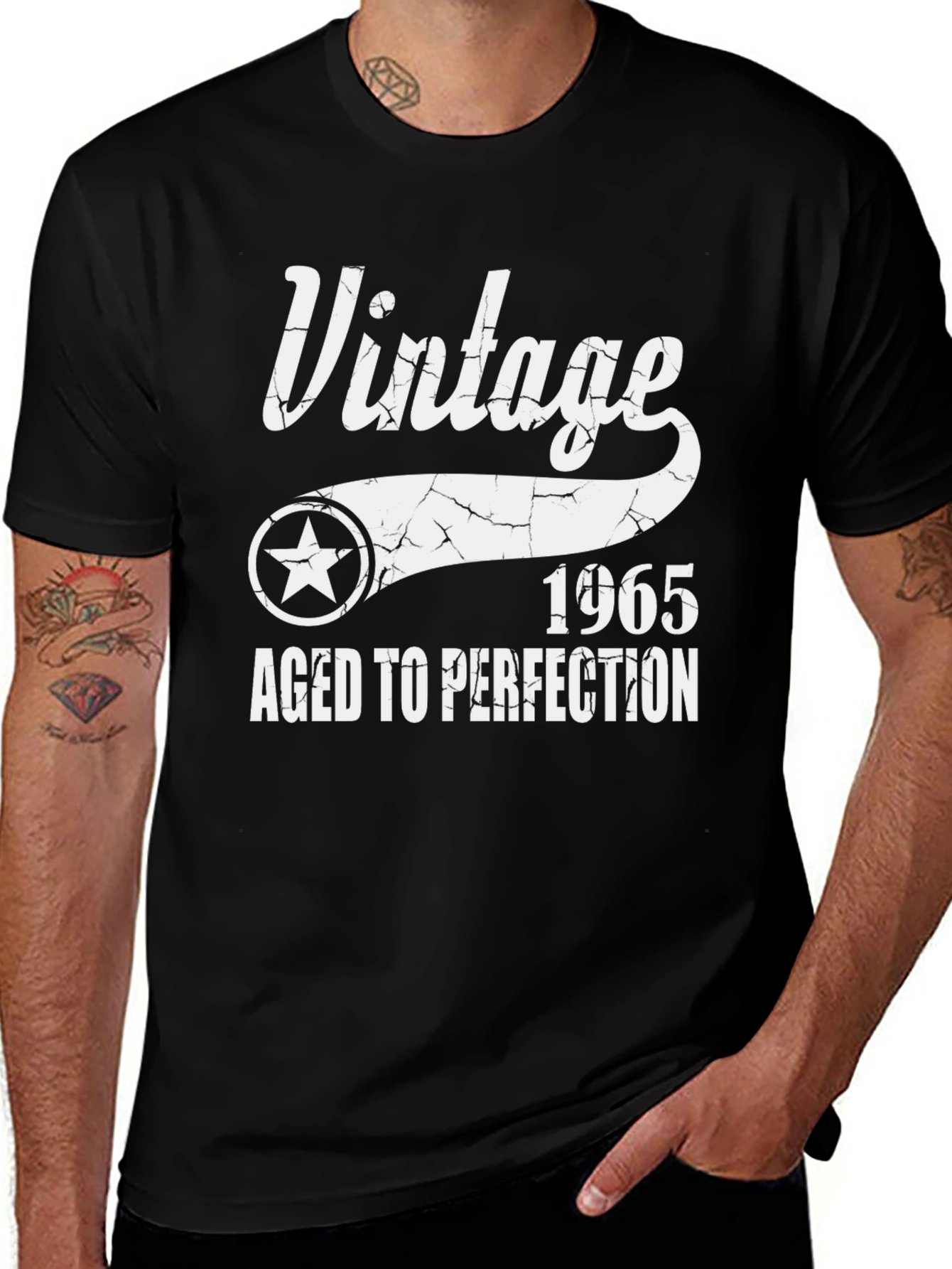 Variant 9 of Vintage 1965 Aged to Perfection T-Shirt