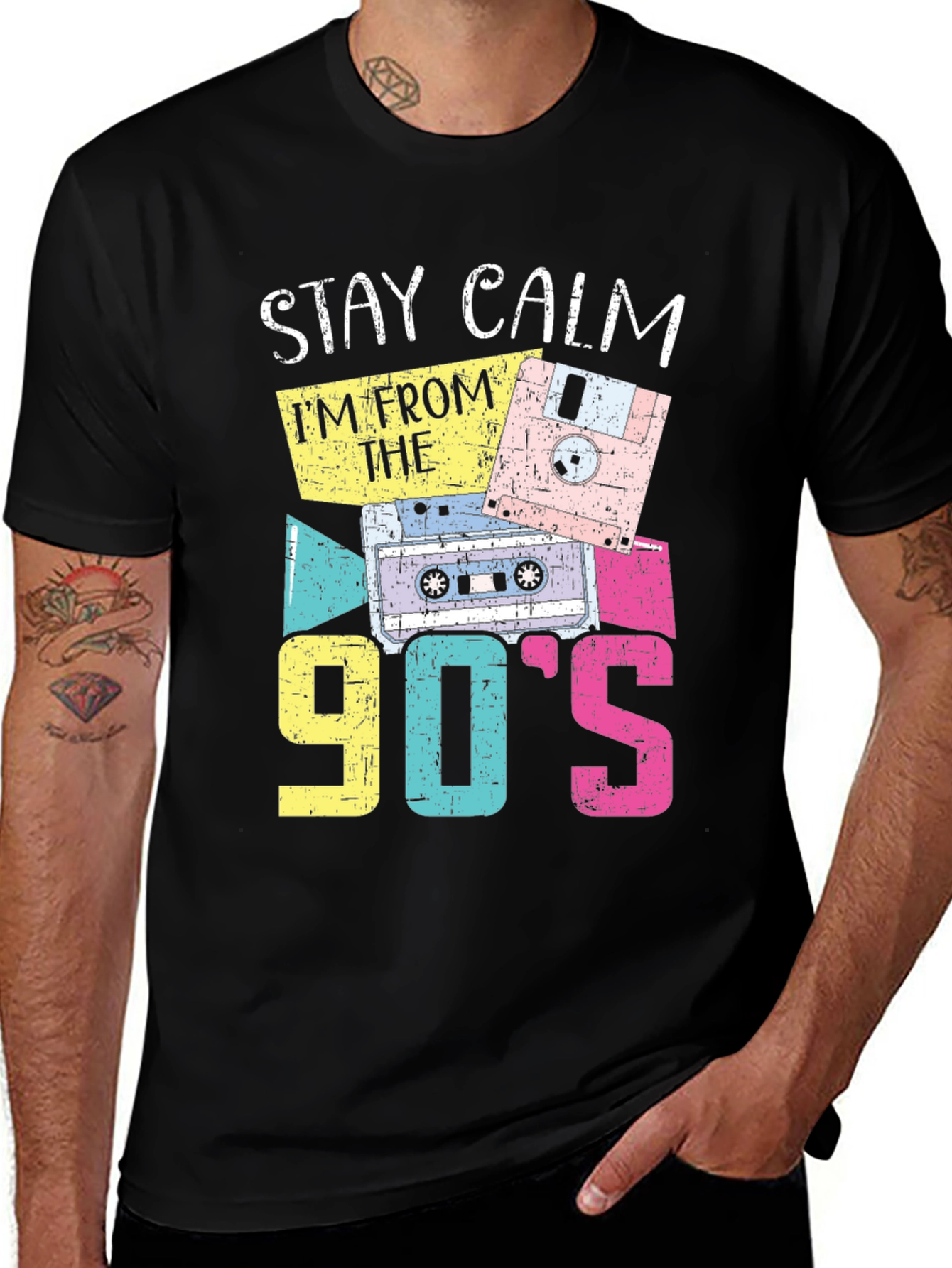 Variant 12 of Stay Calm I'm From the 90's Graphic Tee