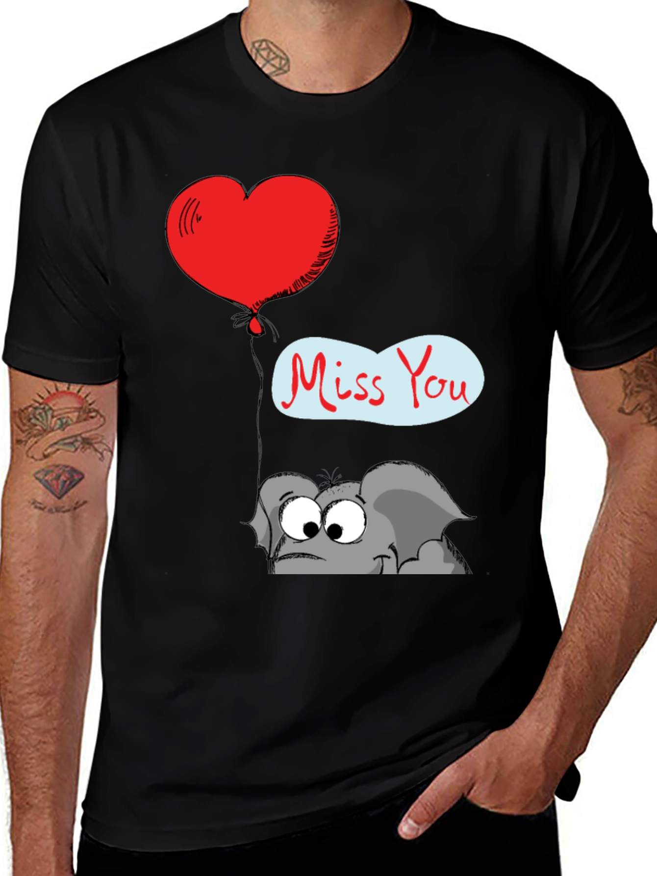 Variant 15 of Cute Elephant Miss You T-Shirt