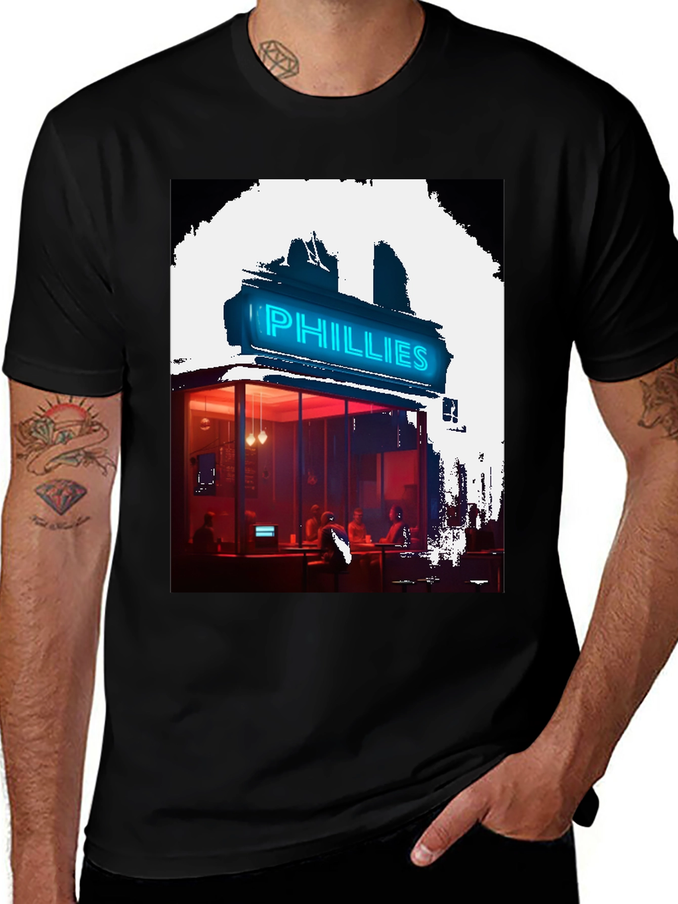 Neon Phillies Restaurant Graphic Tee