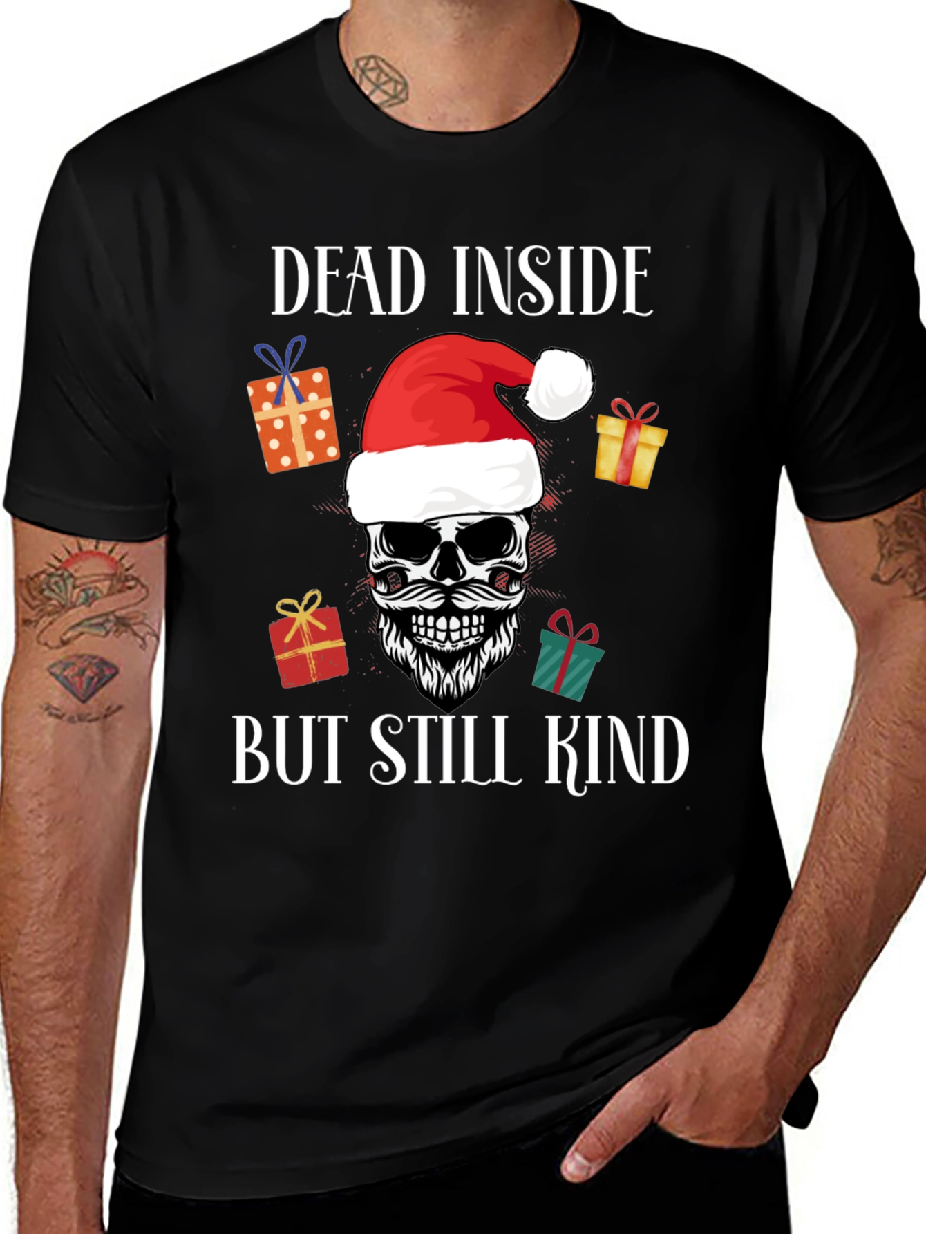 Variant 18 of Dead Inside But Still Kind Christmas T-Shirt