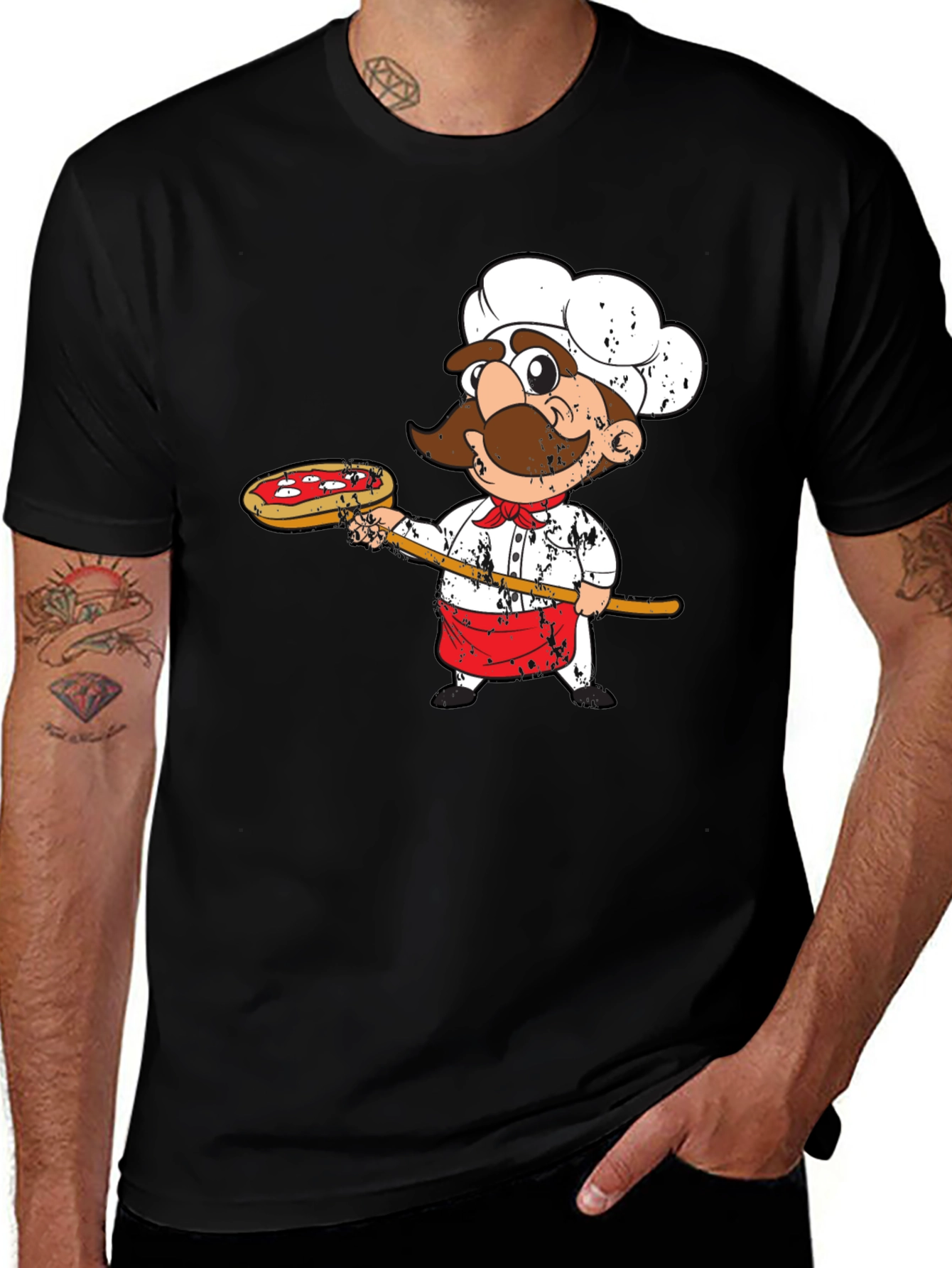 Variant 11 of Pizza Chef Graphic T-Shirt