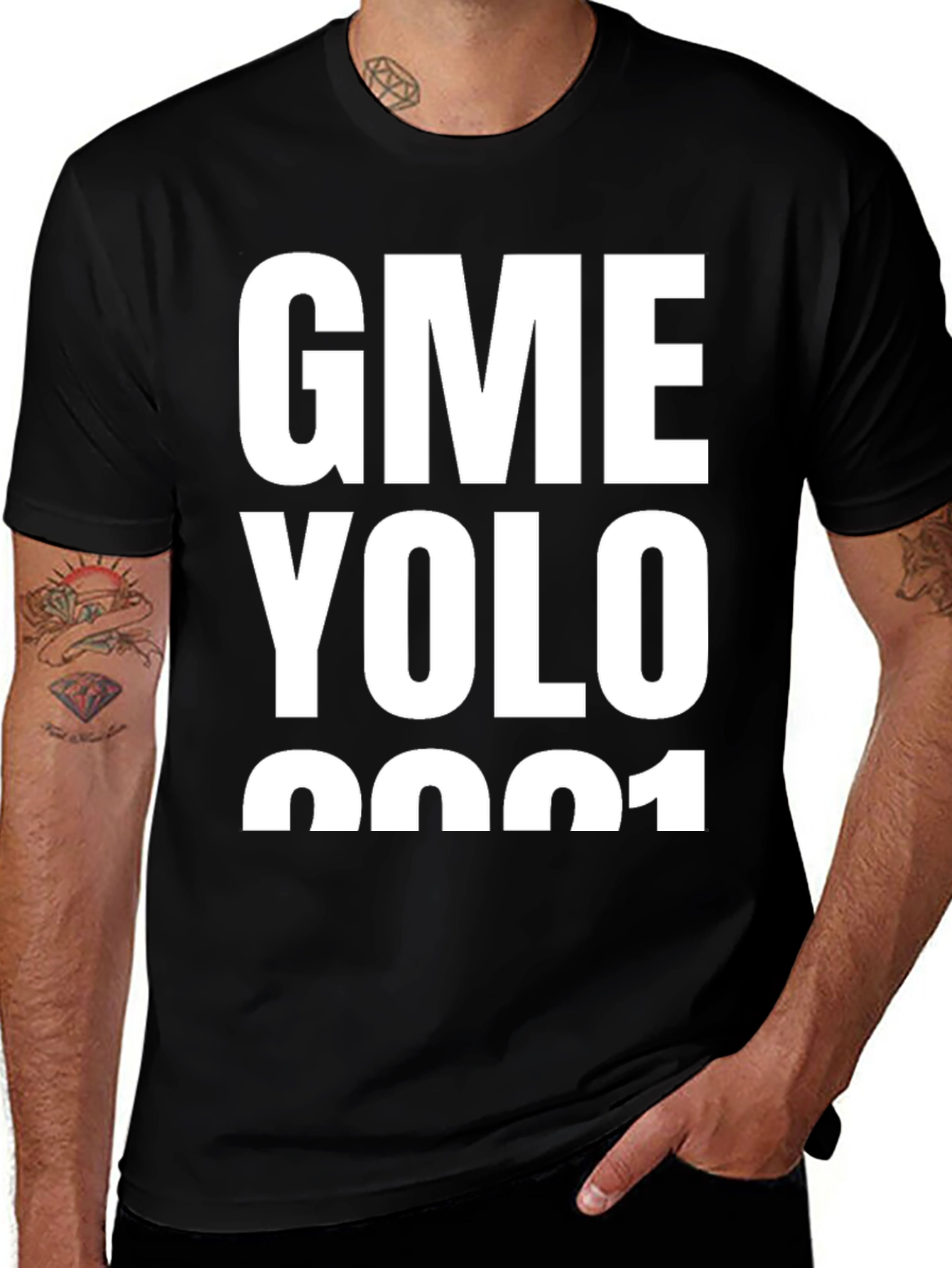 GME YOLO 2021 Black T-Shirt